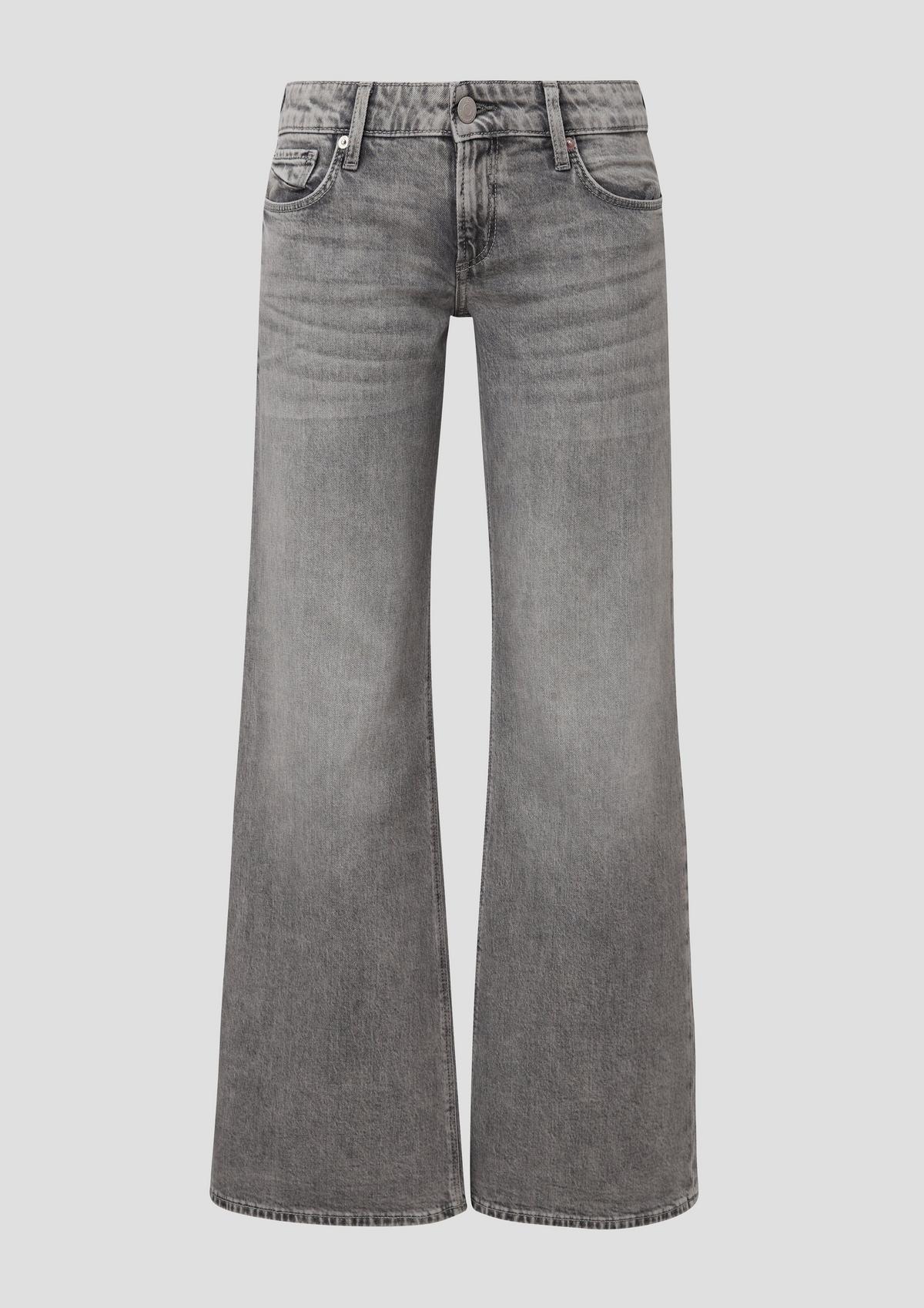 s.Oliver Jeans hlače Caite/kroj Slim Fit/Low Rise /široke hlačnice/mešanica bombaža