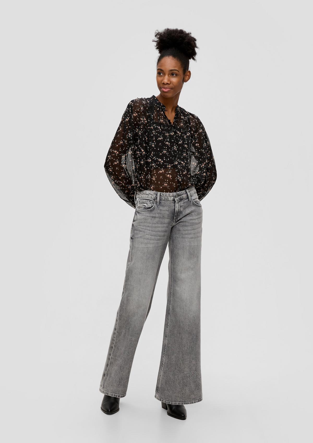 Catie jeans / slim fit / low rise / wide leg / cotton blend