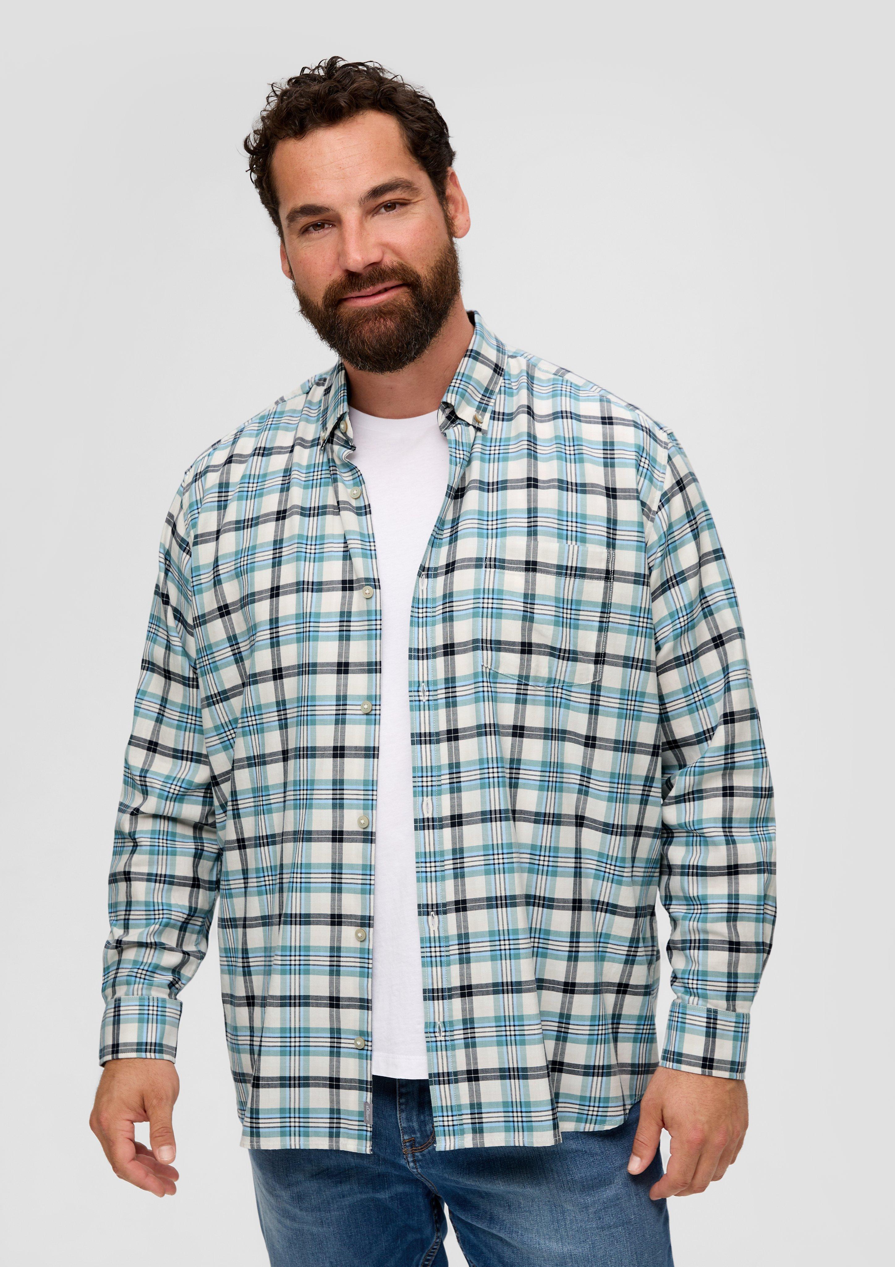 Regular Button DownHemd weiß s.Oliver