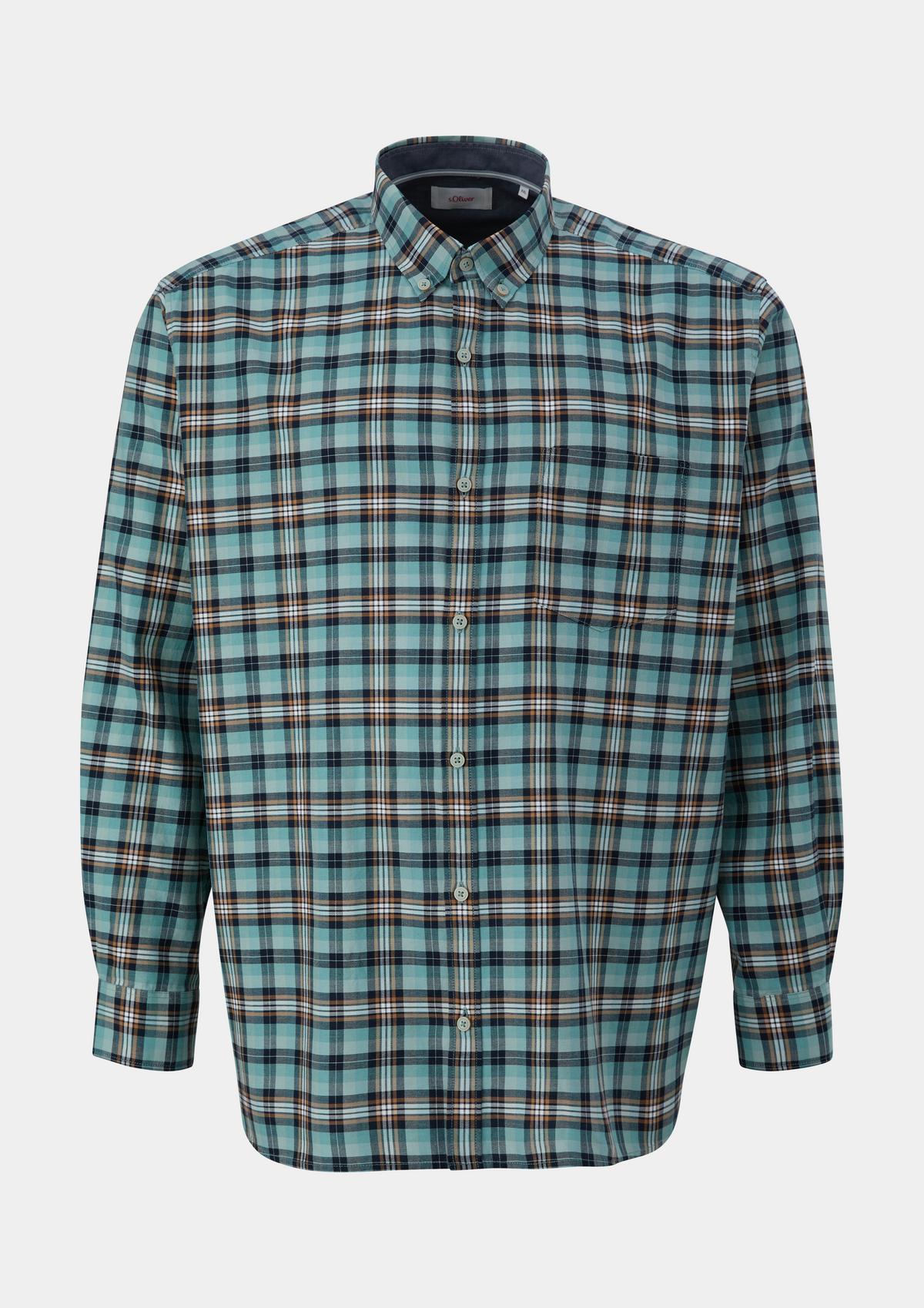 s.Oliver Regular: overhemd met buttondownkraag