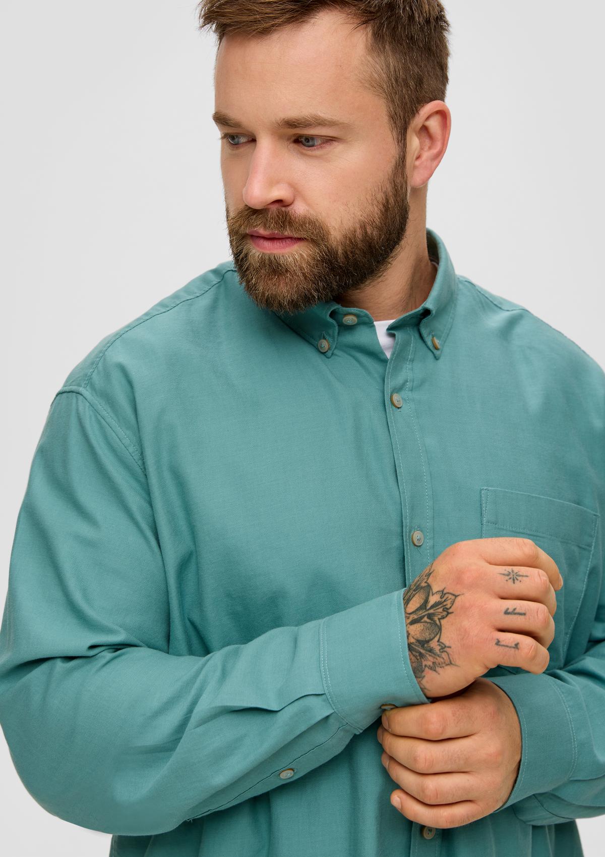 s.Oliver Regular: overhemd met buttondownkraag