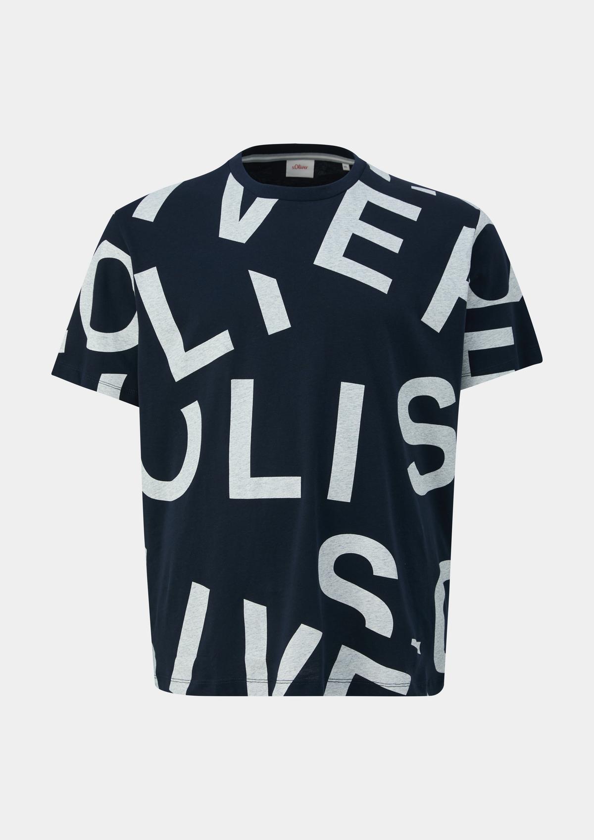 s.Oliver T-shirt en coton à imprimé all-over