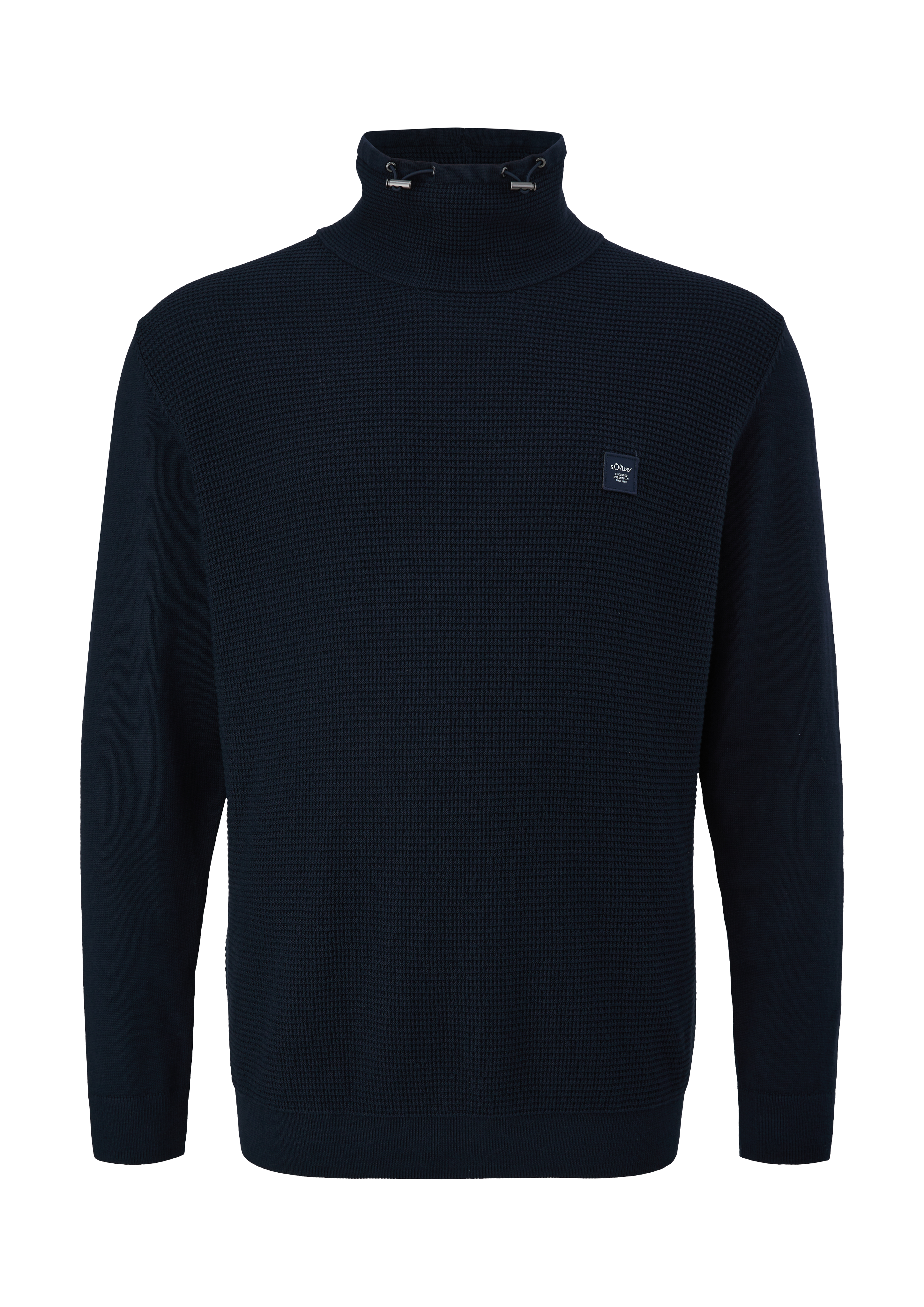 s.Oliver Strickpullover mit Jersey-Ärmeln