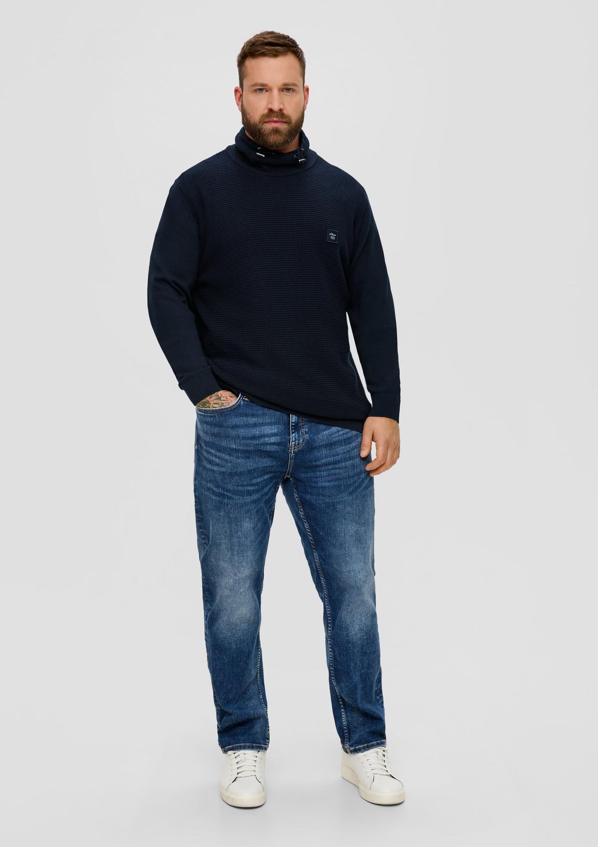 s.Oliver Knitted jumper with jersey sleeves