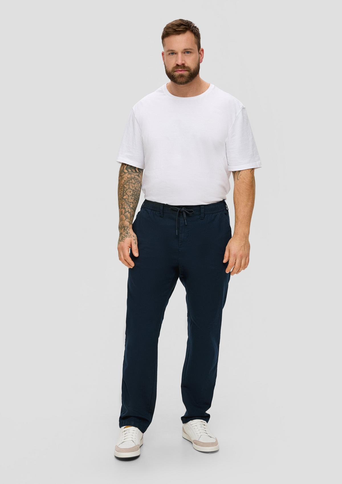 s.Oliver Relaxed fit: Trousers with drawstring waistband