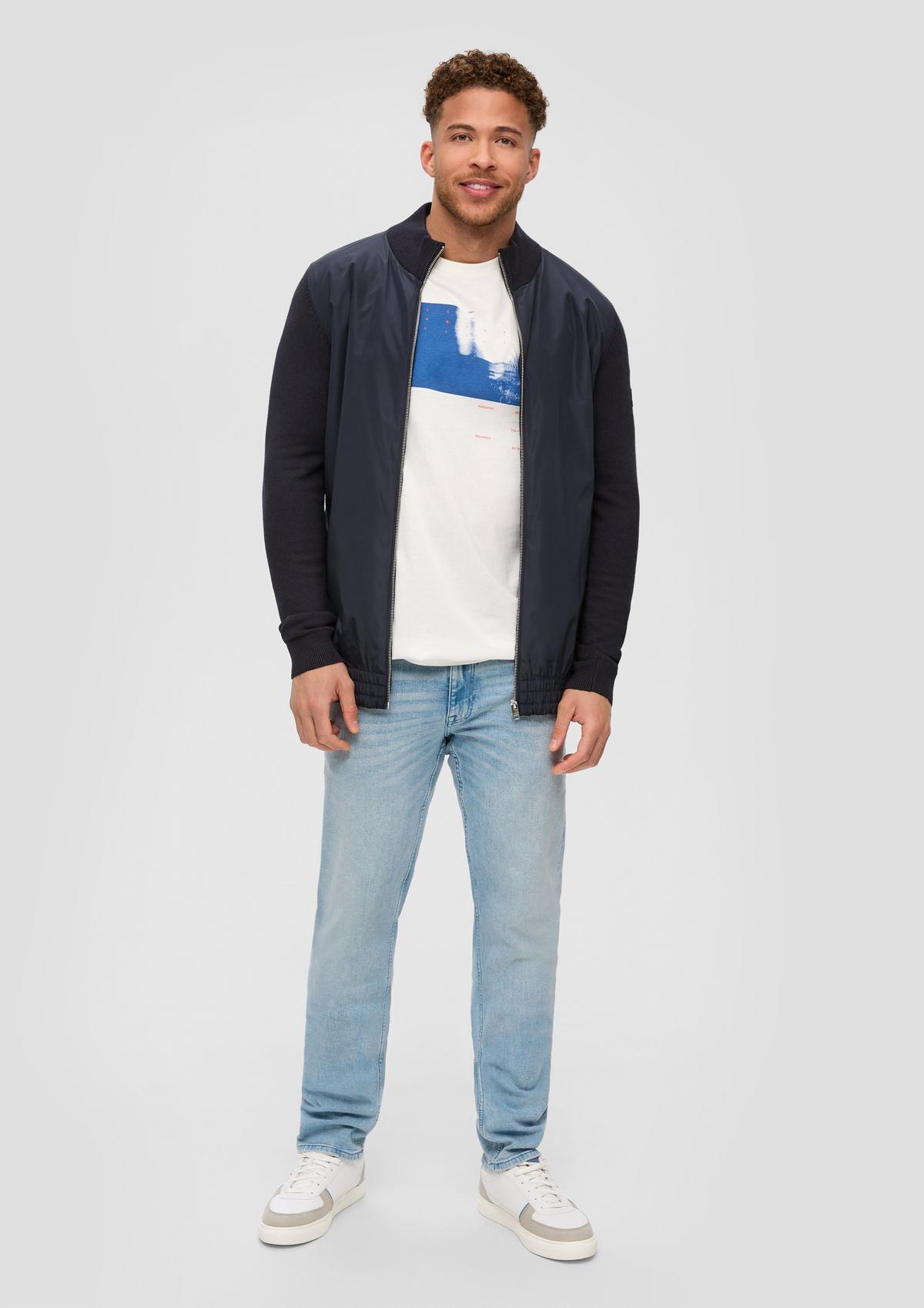 s.Oliver Regular: jeans met slijtageplekken