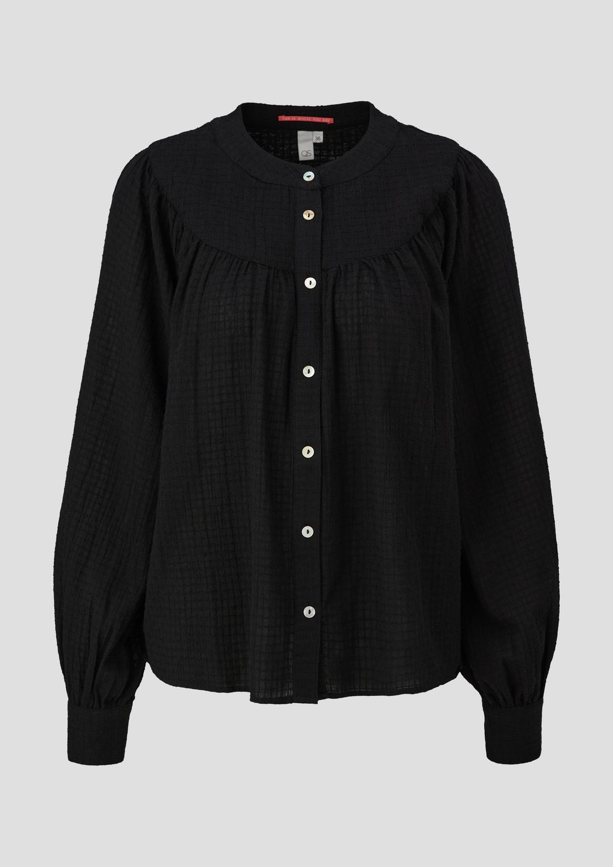 s.Oliver Loose-fitting blouse with a dobby texture