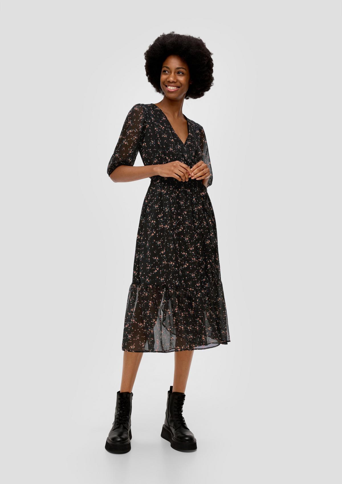 s.Oliver Maxi-Kleid mit All-over-Print