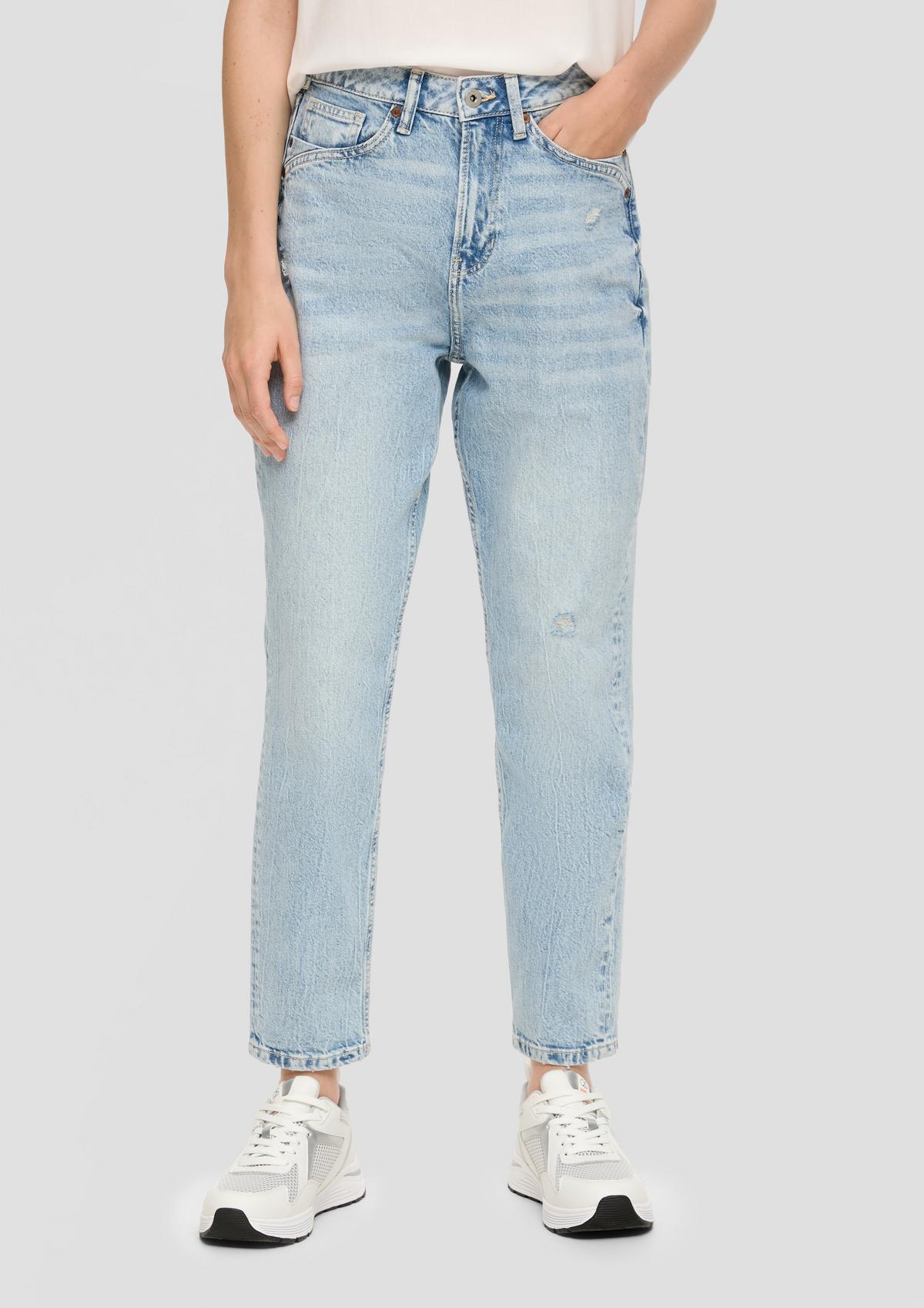 s.Oliver Enkellange mom jeans / relaxed fit / high rise / tapered leg