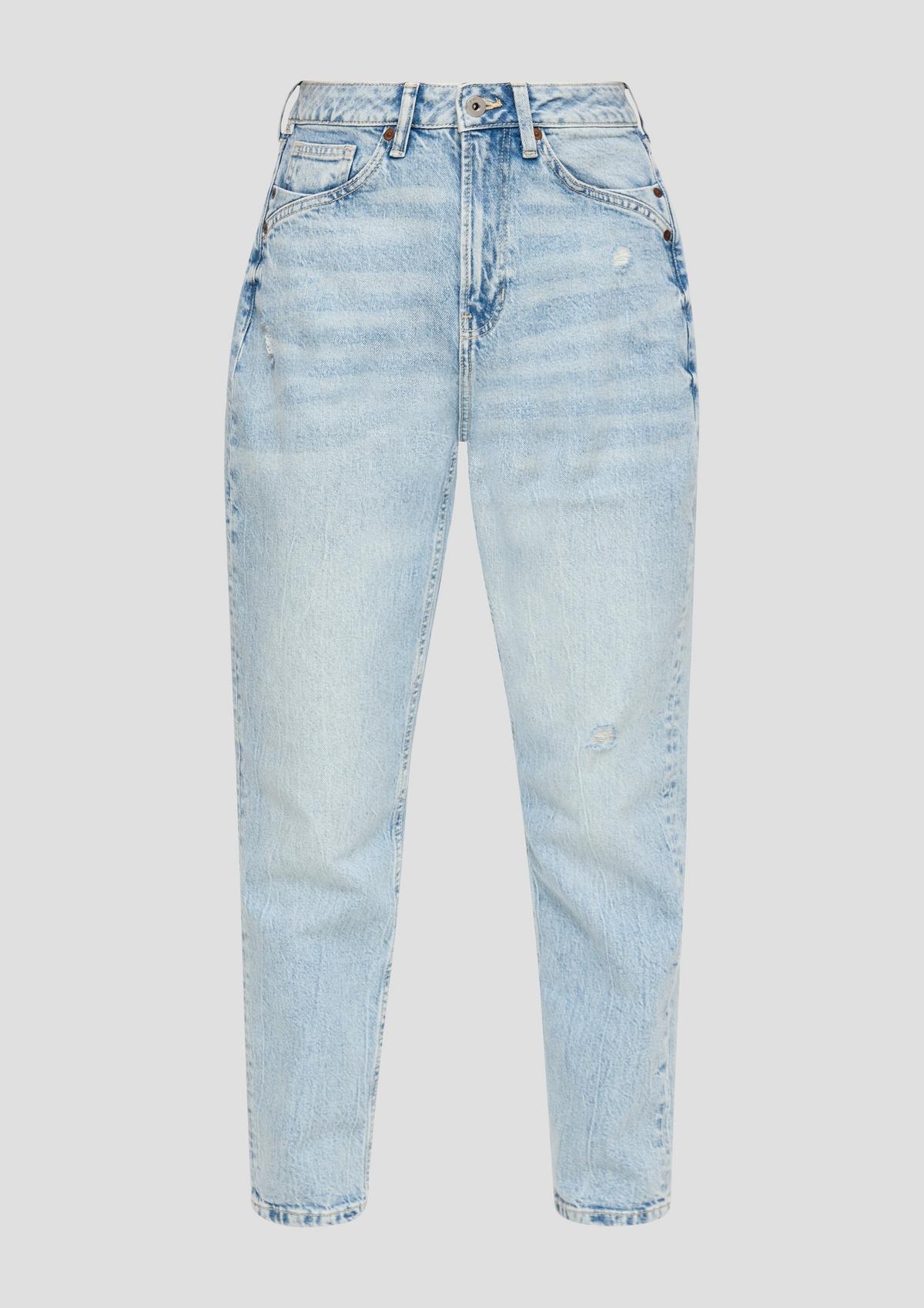 s.Oliver Ankle-Jeans Mom / Relaxed fit / High rise / Tapered leg