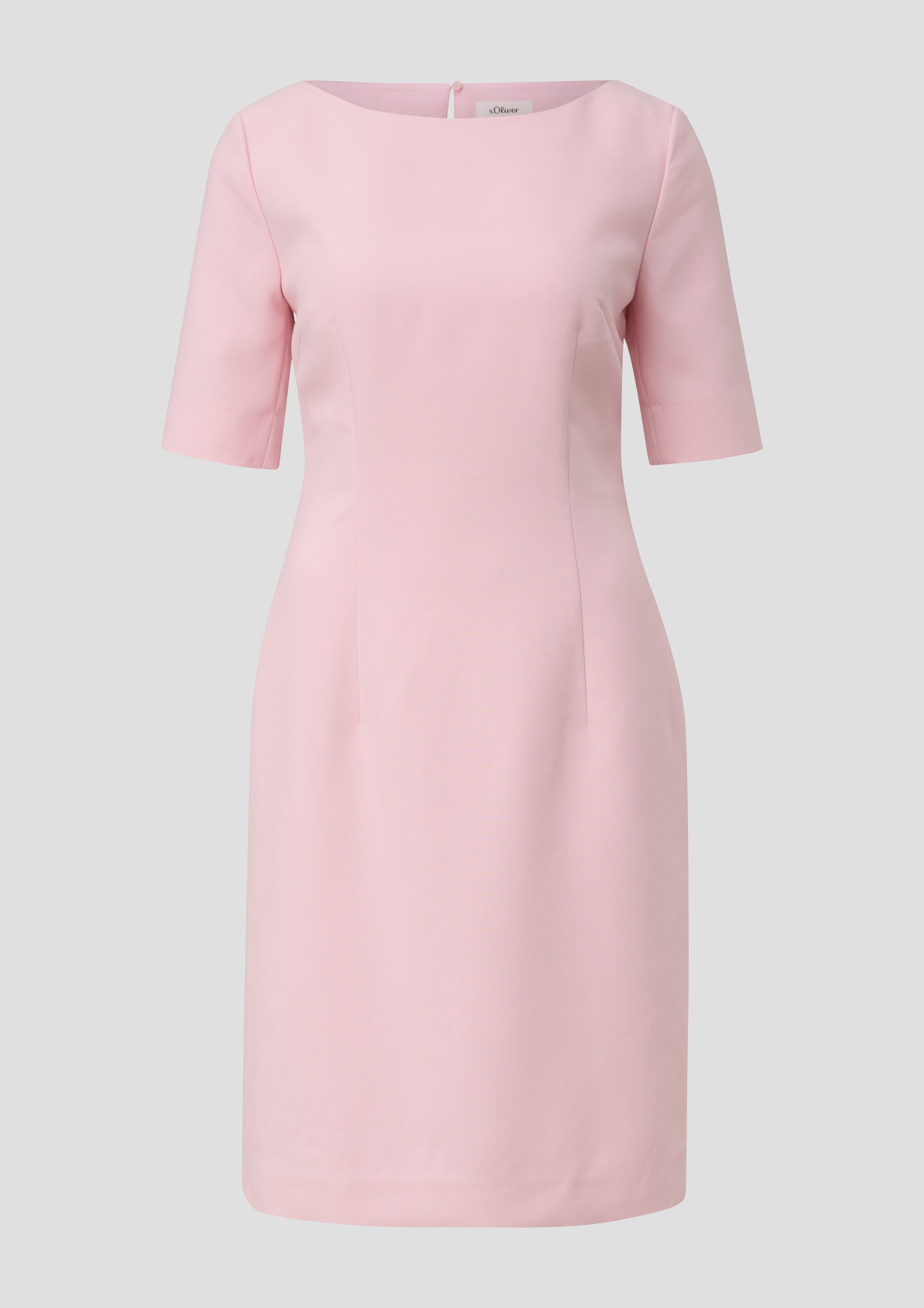 Hobemty Damen Tweed-Kleid ärmellos - U-Boot-Ausschnitt Für Büro & Business