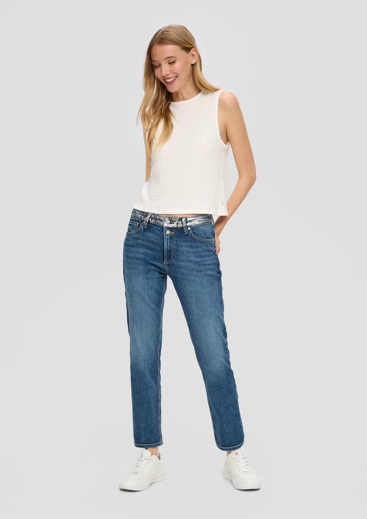 s.Oliver Crop-Jeans Catie / Slim Fit / High Rise / Straight Leg
