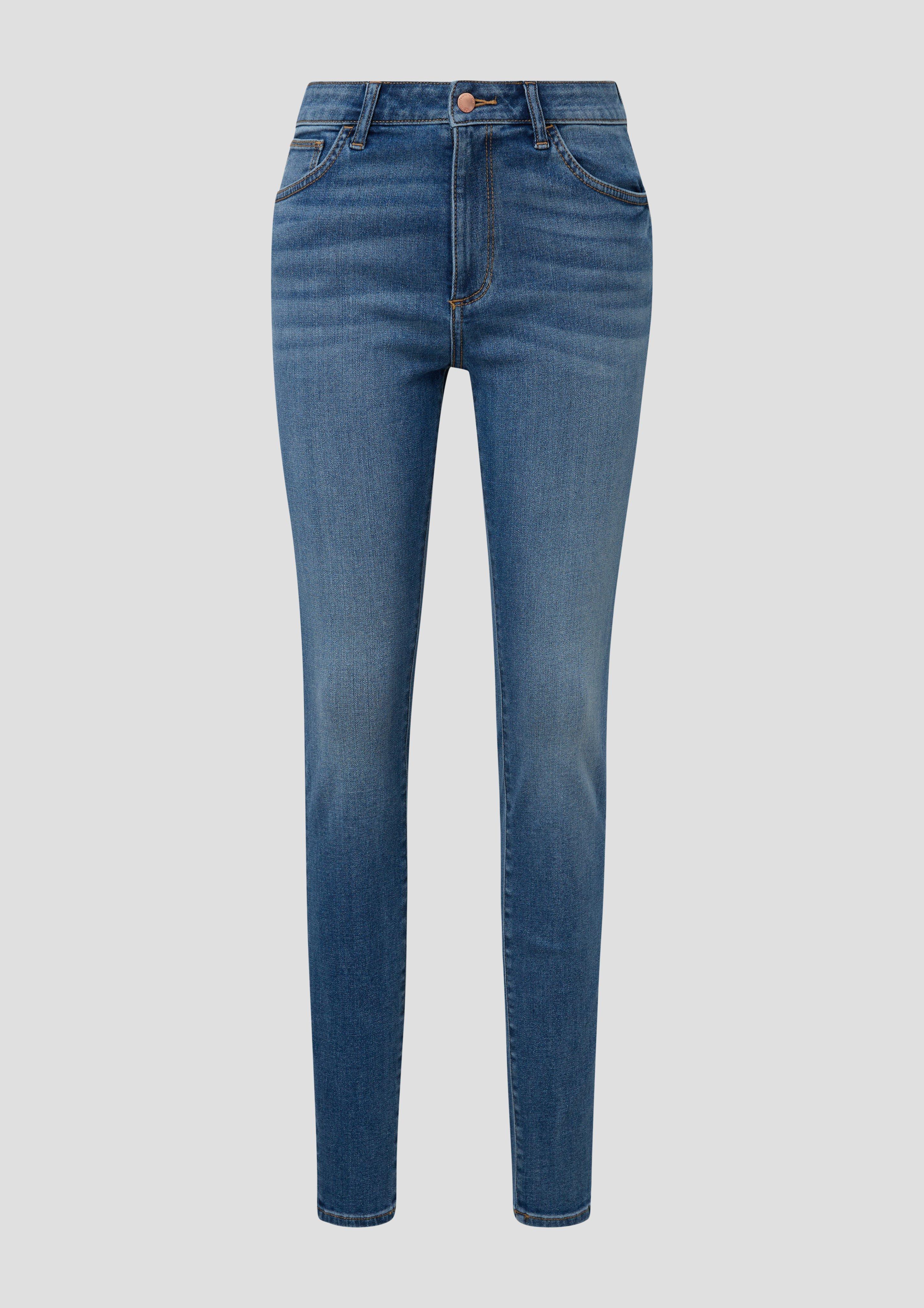 QS - Jeans / Super Skinny Fit / High Rise / Skinny leg, Damen, blau