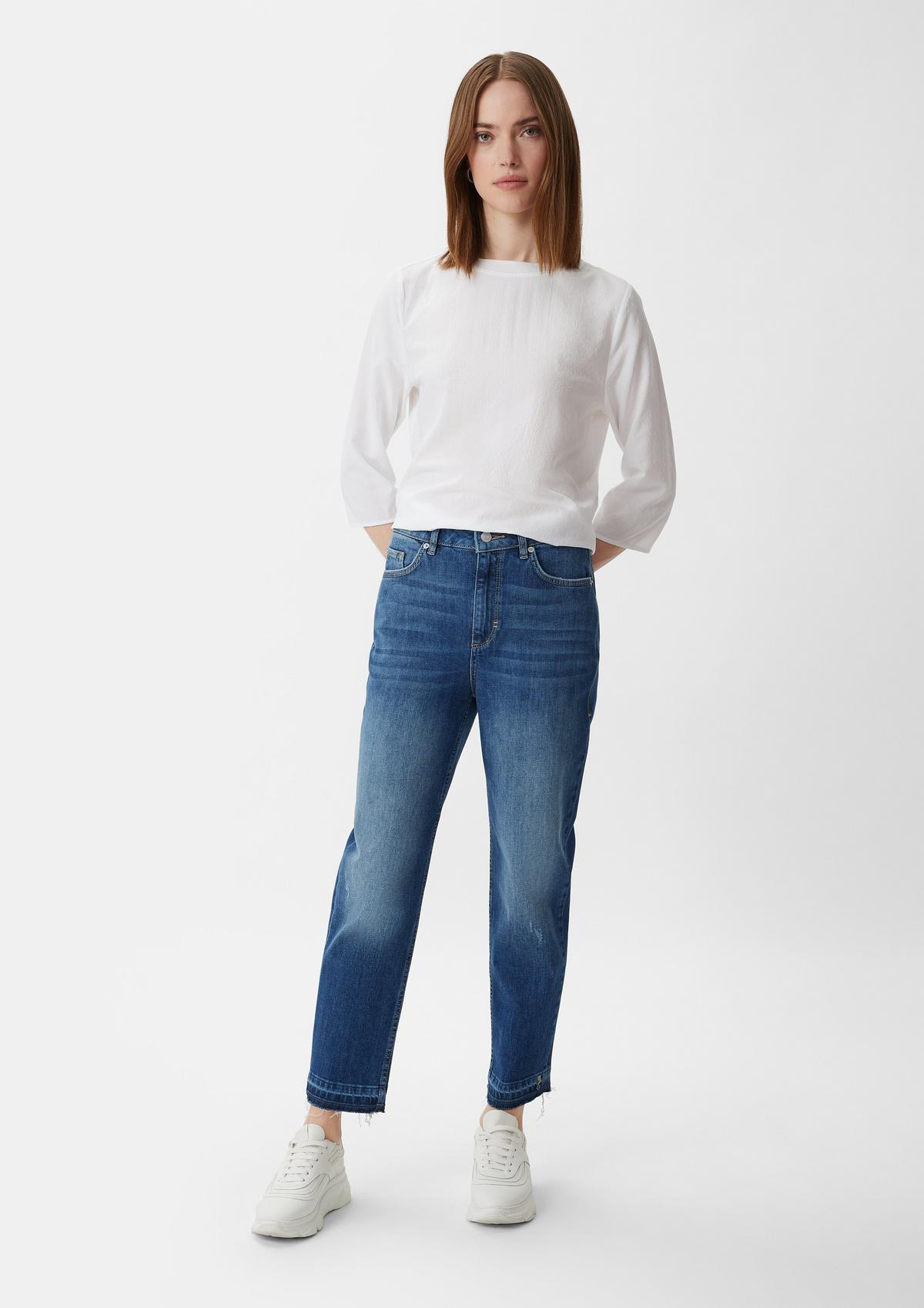 comma Mom fit: Jeans mit Waschung