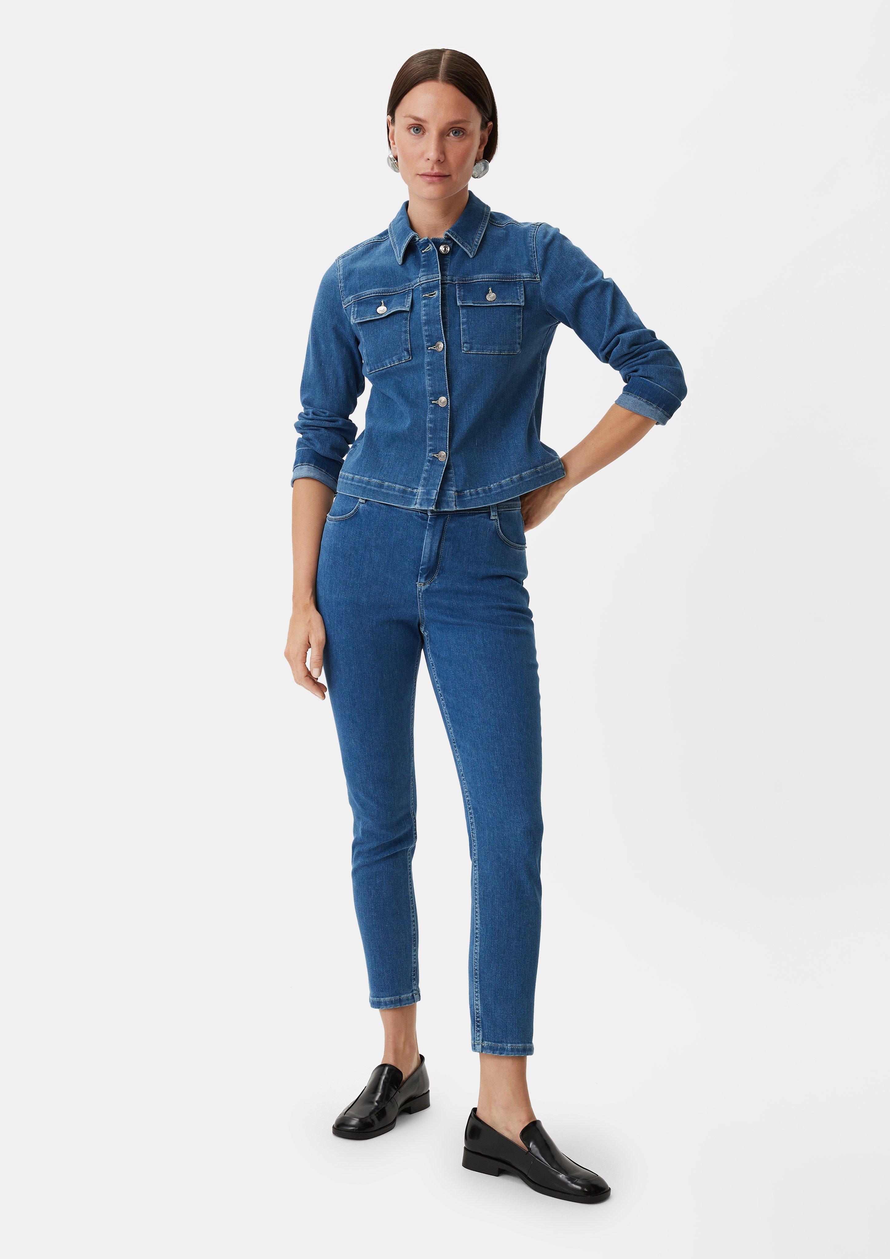 Slim fit: Ankle-length jeans - blue | Comma