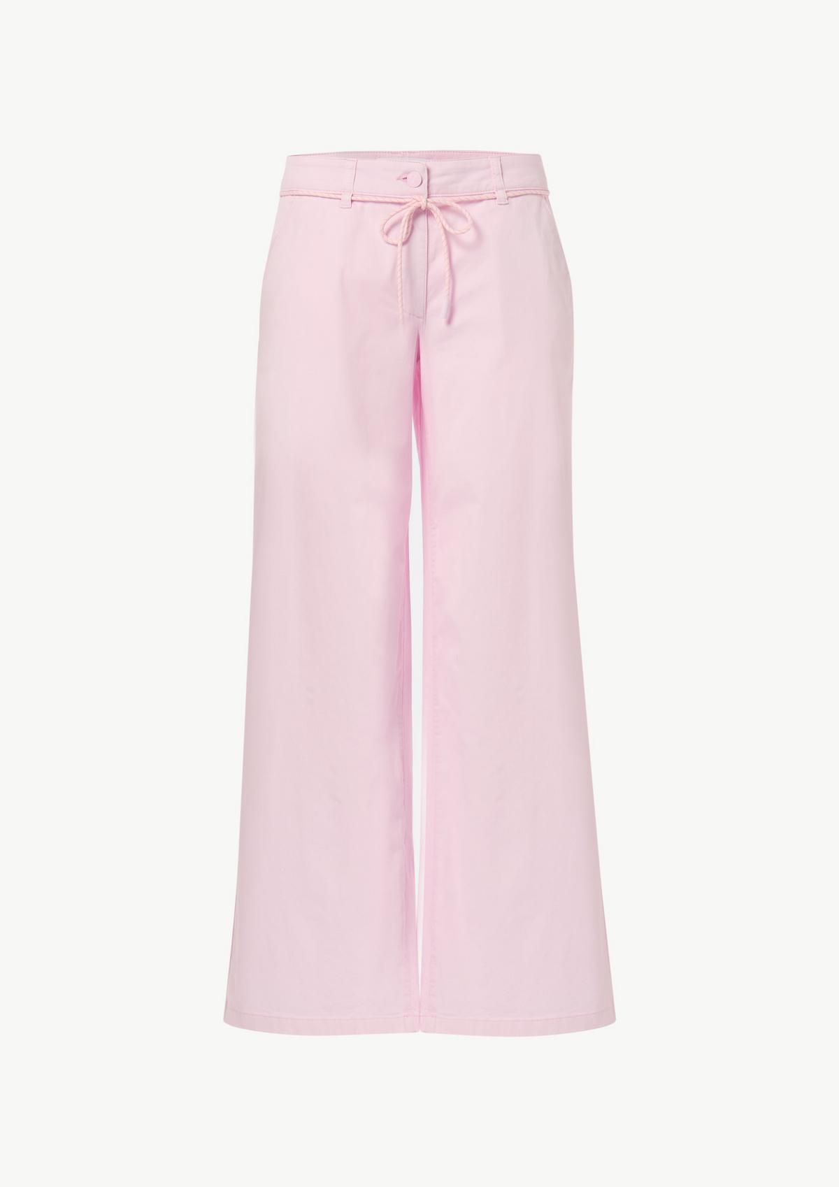 comma Twill culottes with a lace-up belt