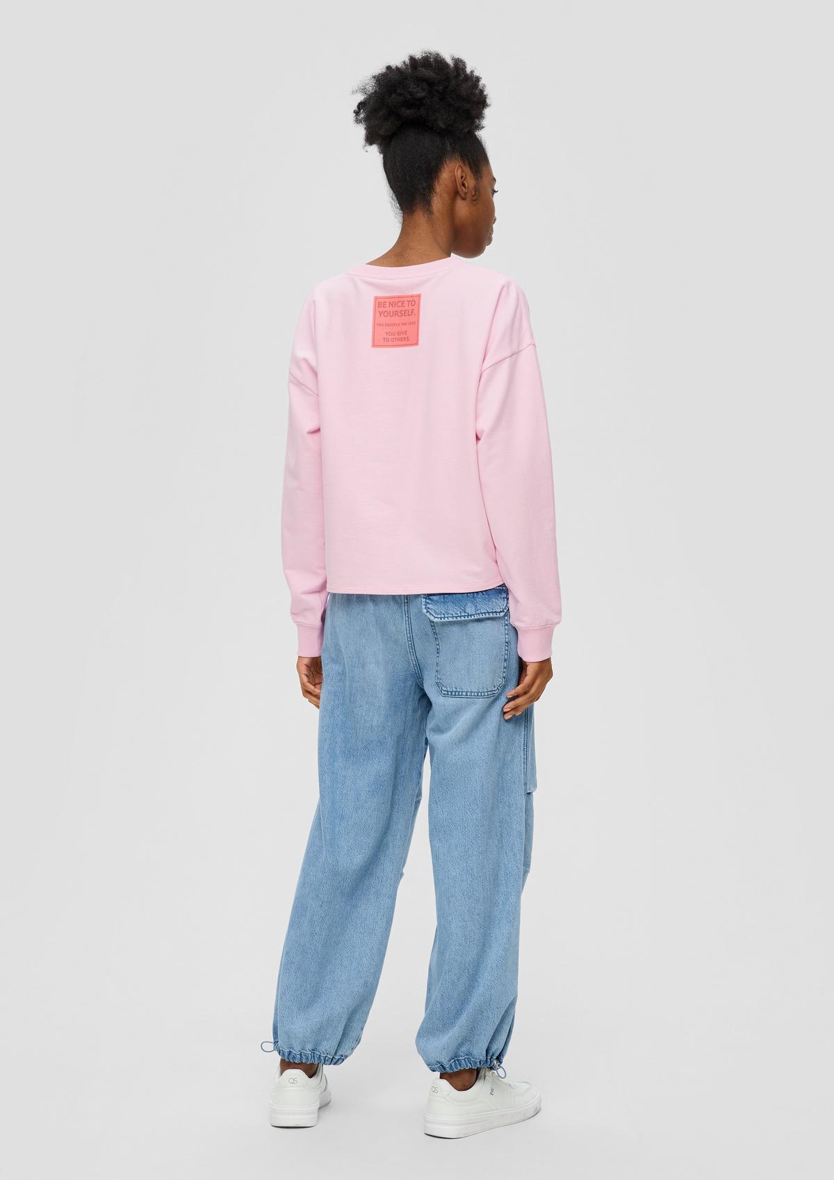 s.Oliver Sweatshirt in a boxy cut with a back print