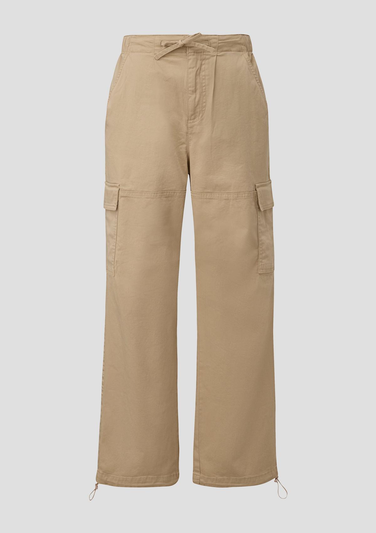 s.Oliver Regular fit: parachute trousers with cargo pockets