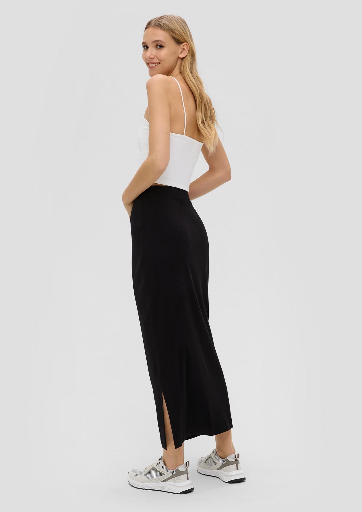 s.Oliver Maxi skirt with a ribbed texture