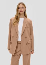 Viscose Blend Blazer Sandstone S Oliver