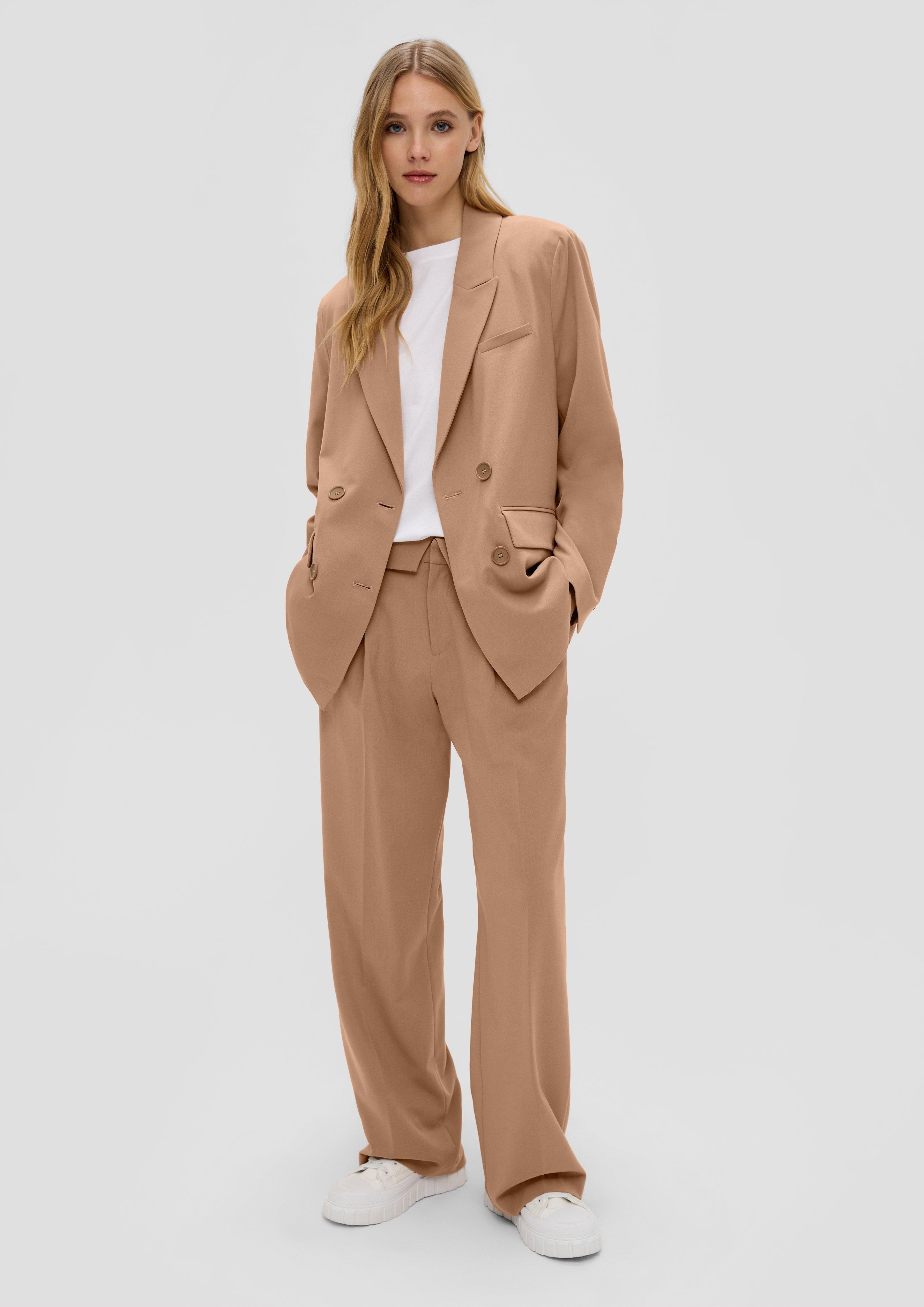 Blazer aus Viskosemix - sandstein | s.Oliver