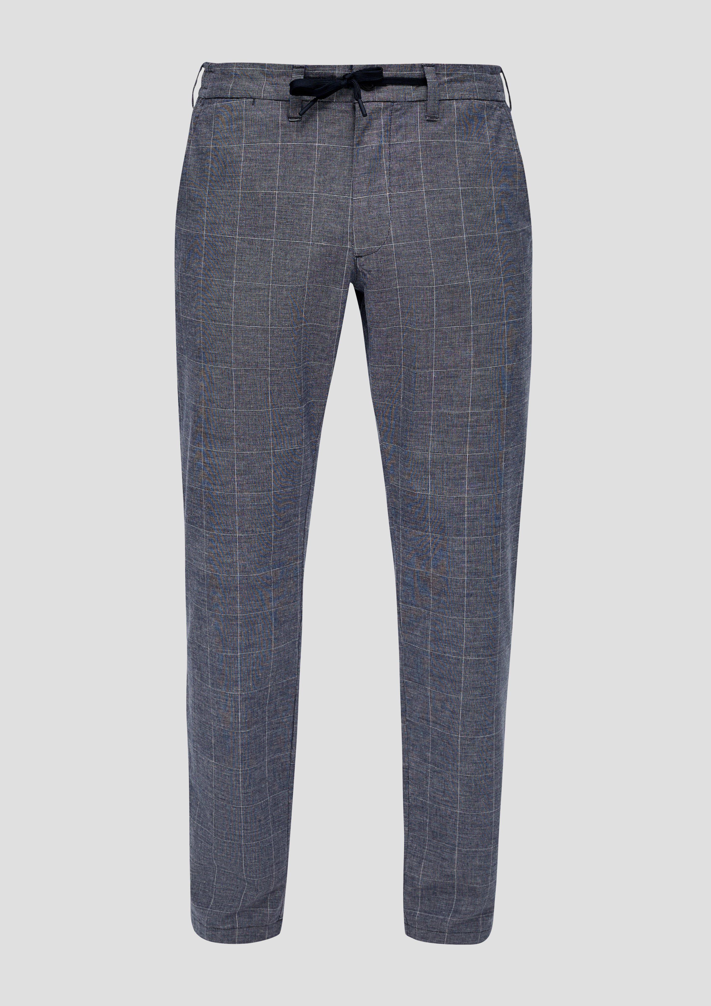 s.Oliver - Regular Fit: Chino aus Baumwollstretch, Herren, blau