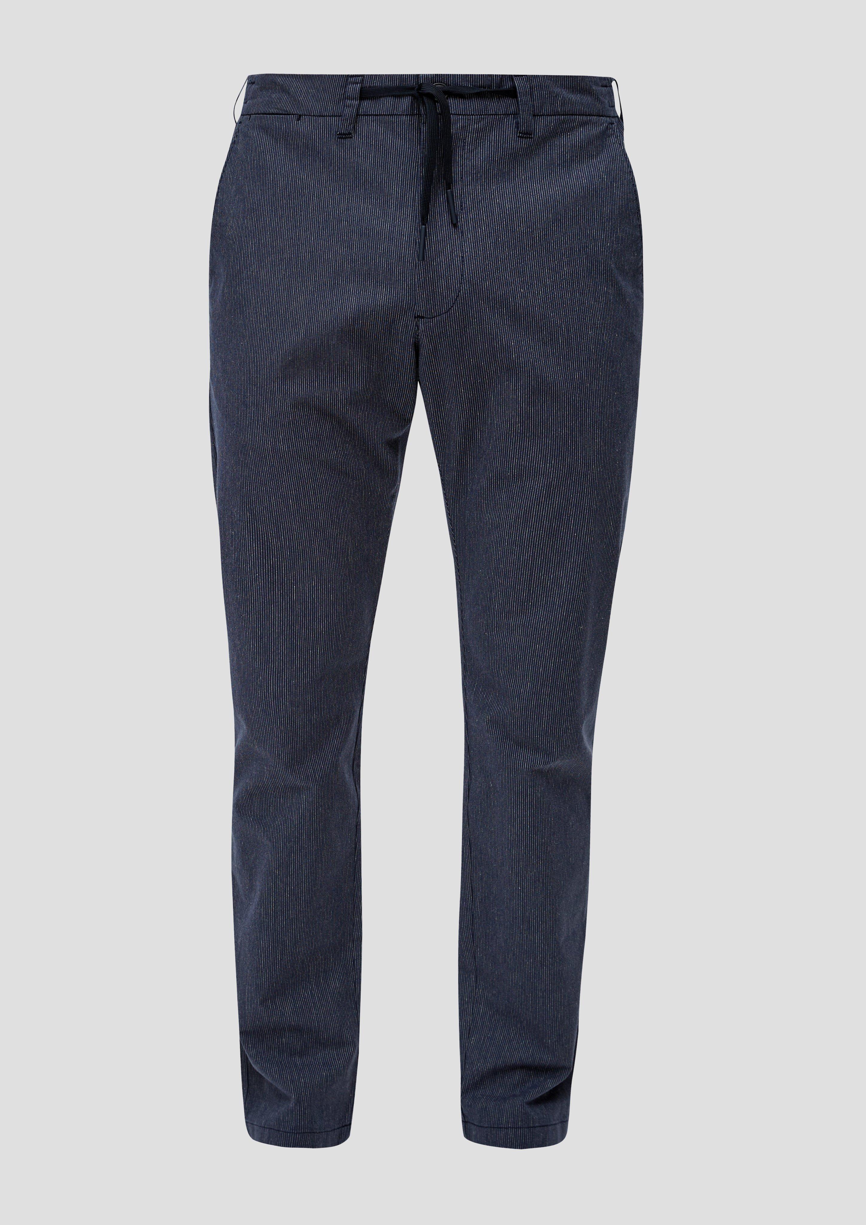 s.Oliver - Regular Fit: Chino aus Baumwollstretch, Herren, blau