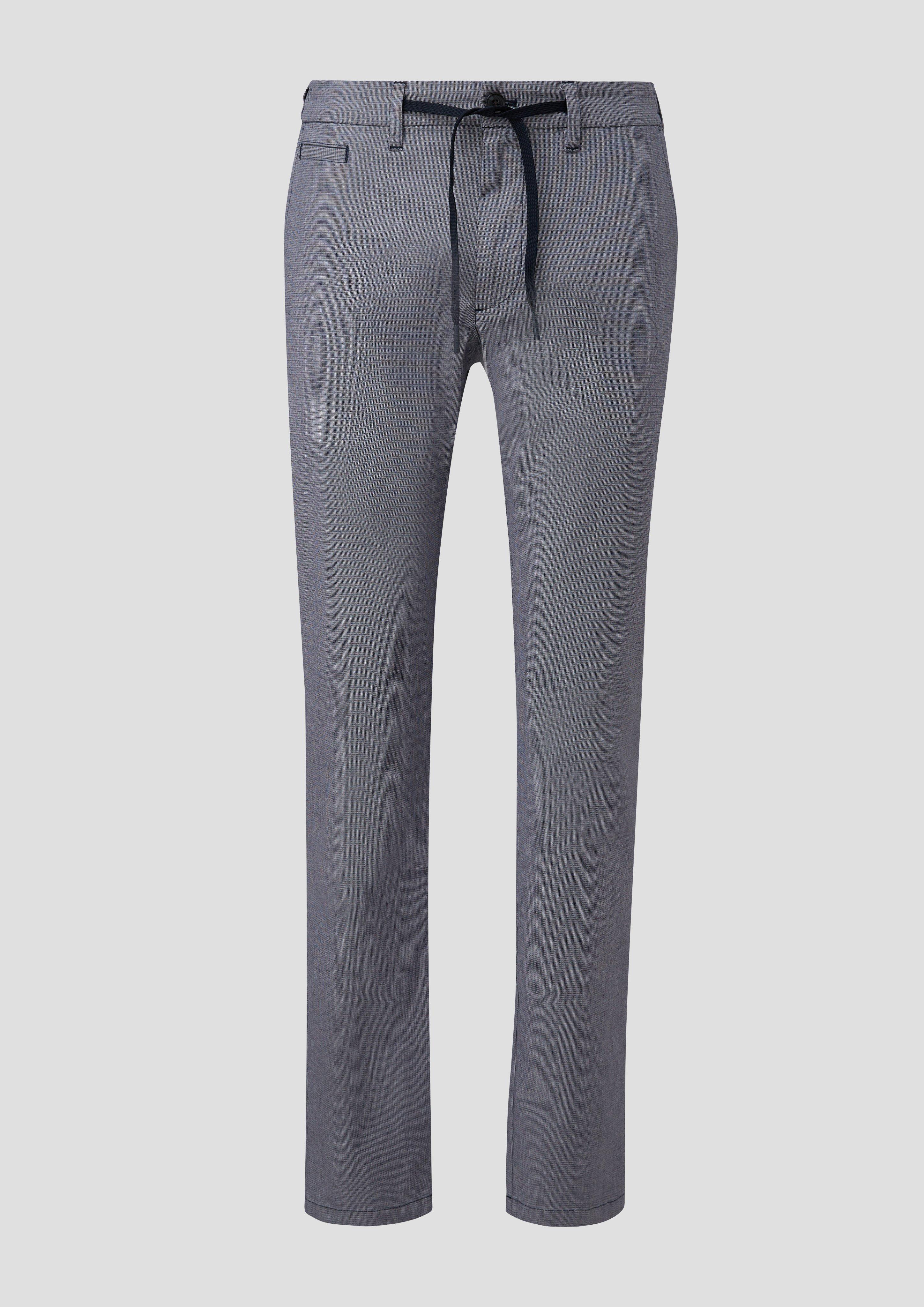 s.Oliver - Regular Fit: Chino aus Baumwollstretch, Herren, blau