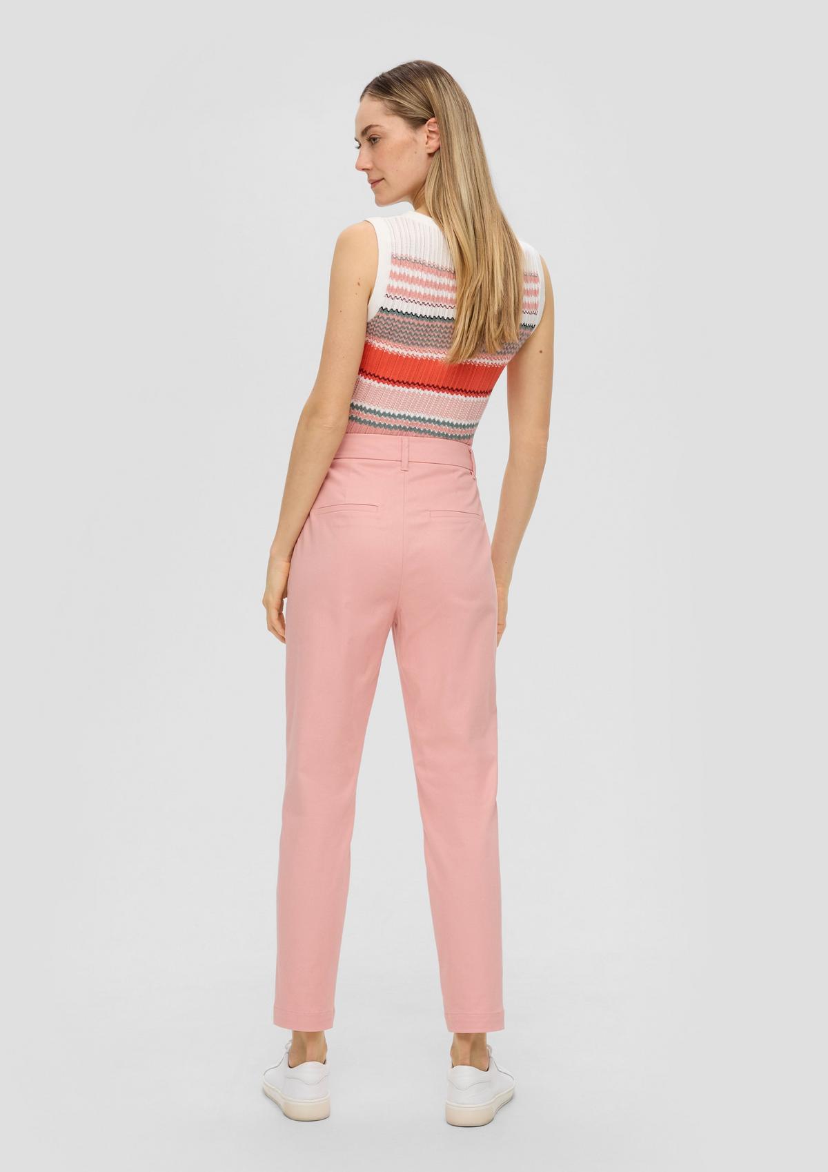 s.Oliver Stretch trousers with a tapered leg