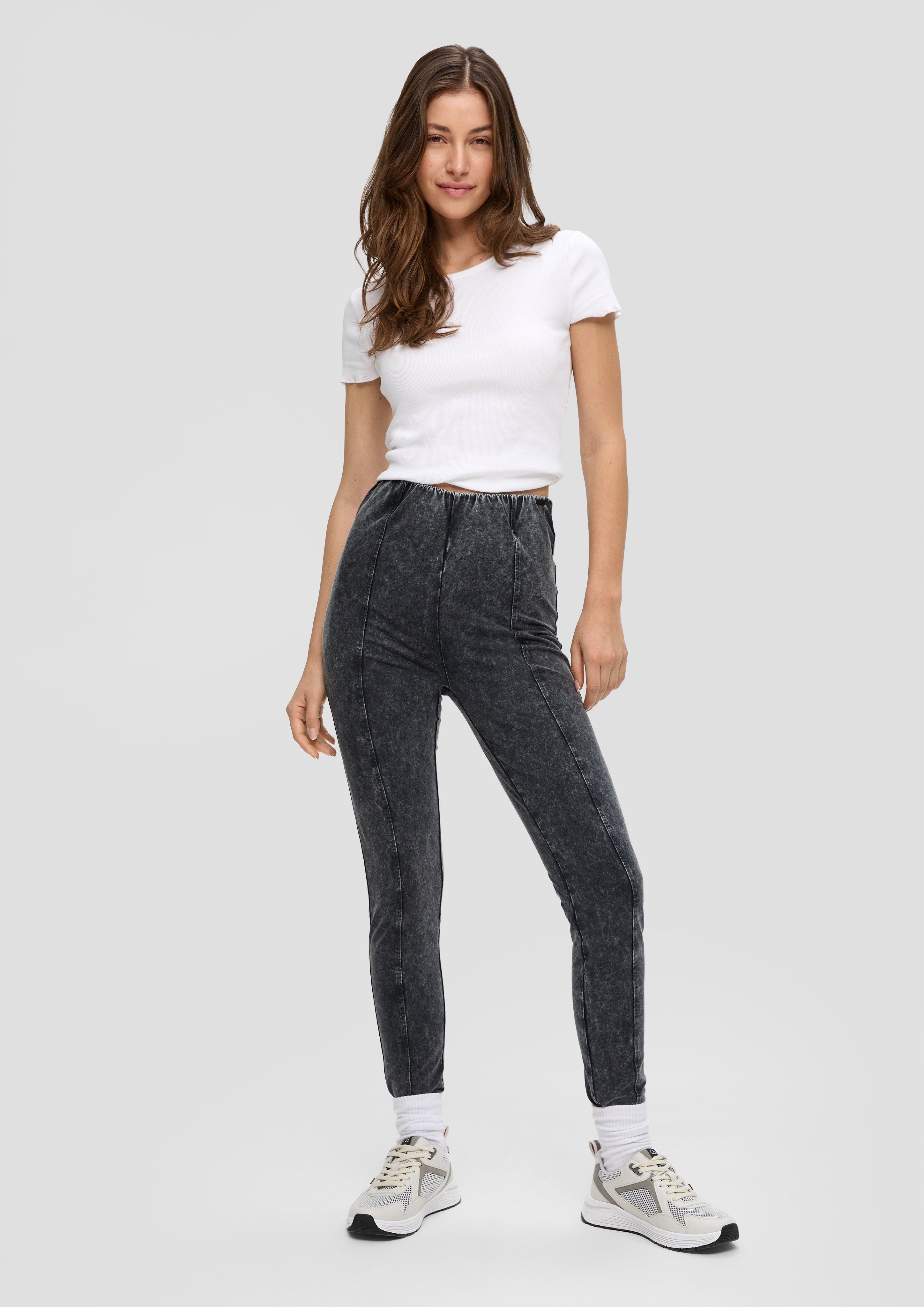 S.Oliver Super Skinny: Leggings mit High Rise Bund