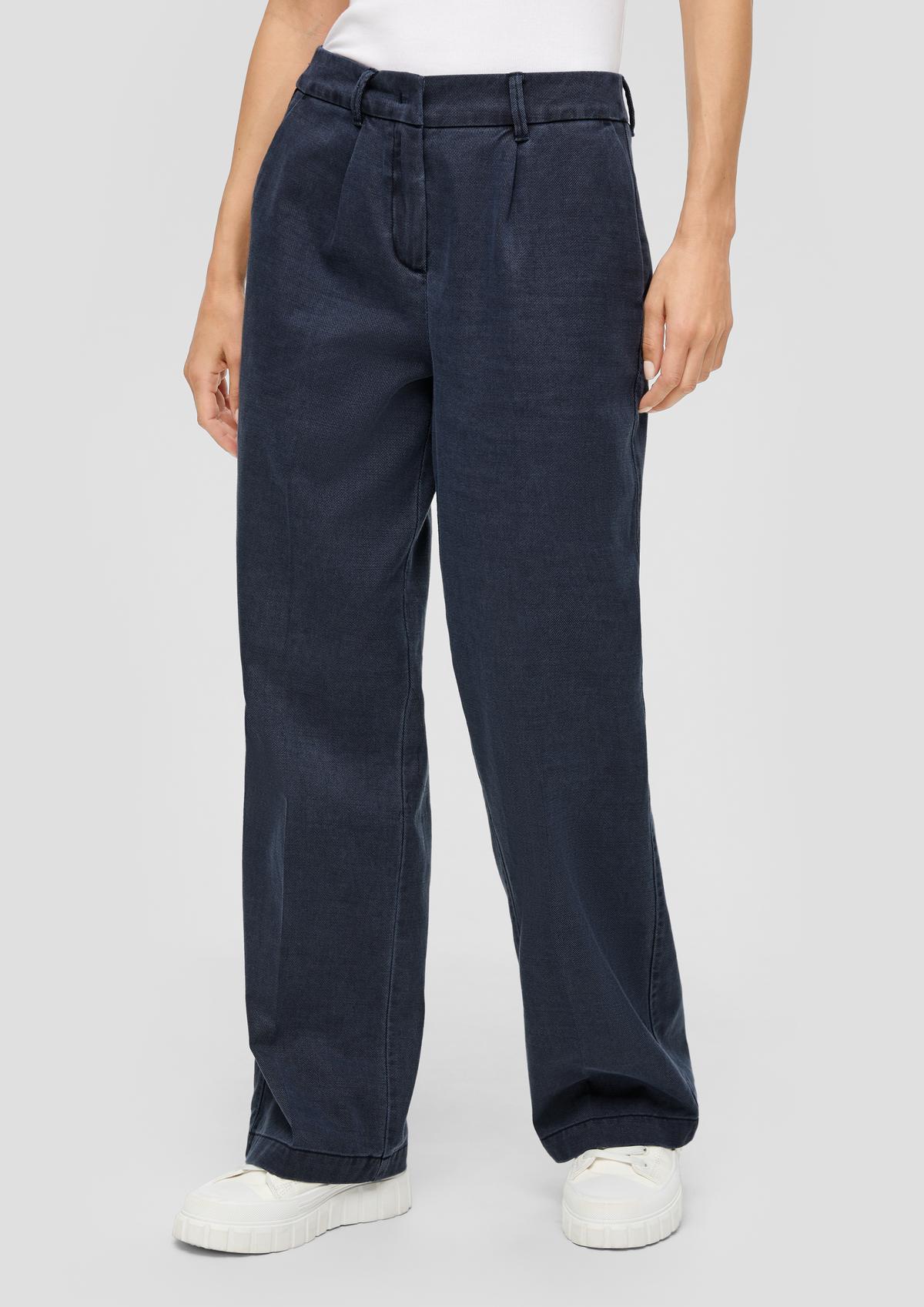 s.Oliver Regular fit: business trousers in a cotton/lyocell blend