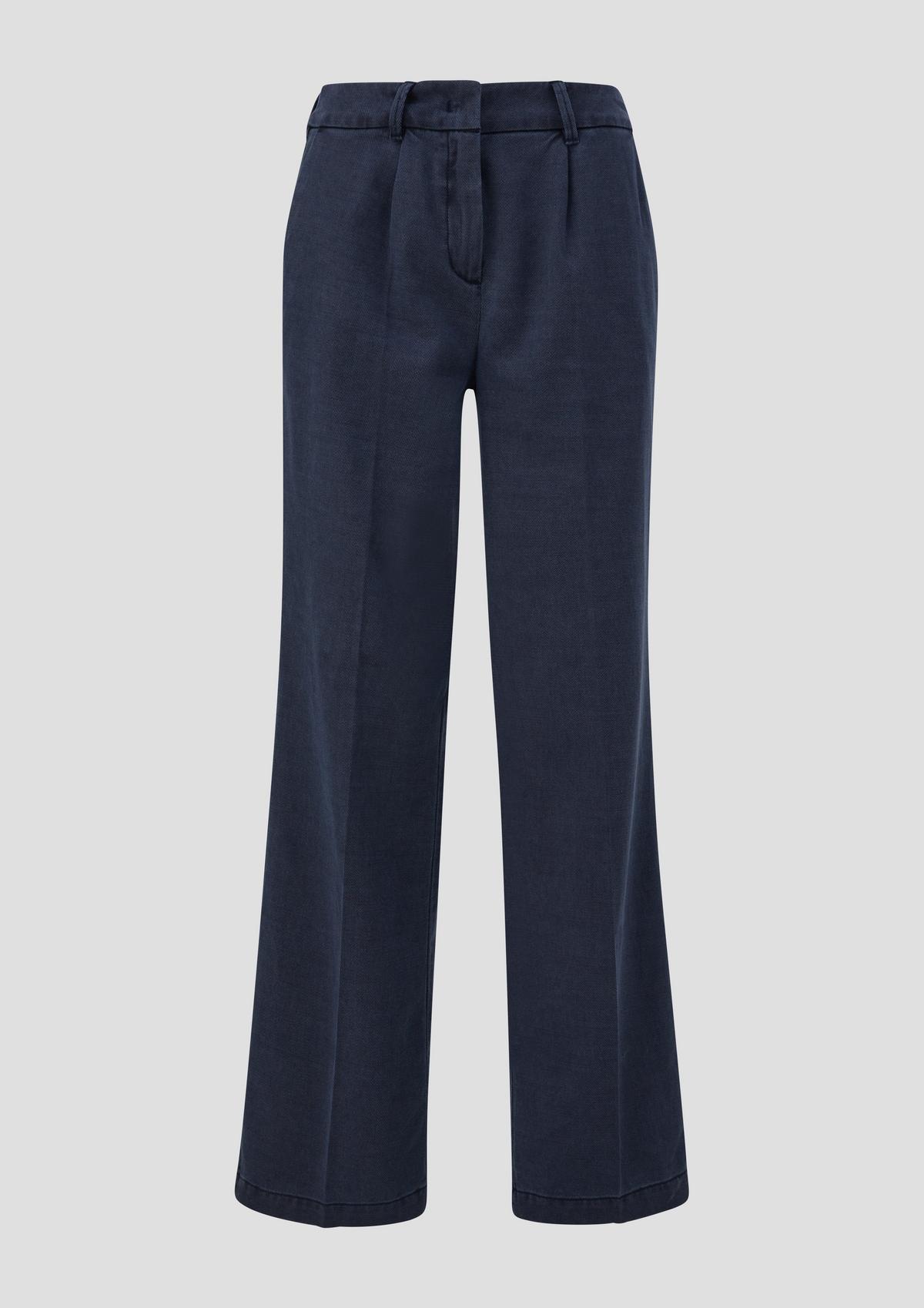 s.Oliver Regular fit: business trousers in a cotton/lyocell blend