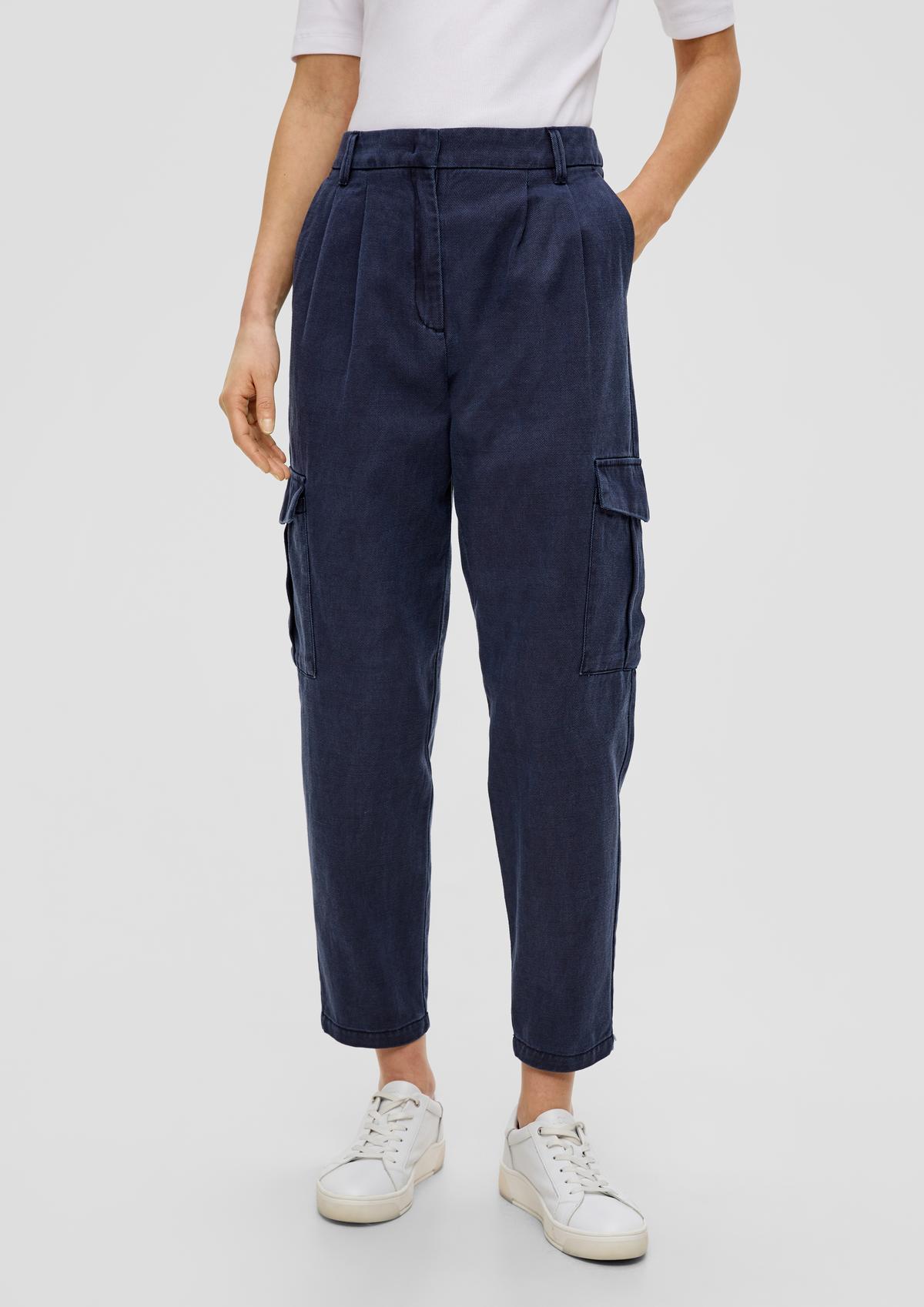 s.Oliver Relaxed fit: twill cargo trousers