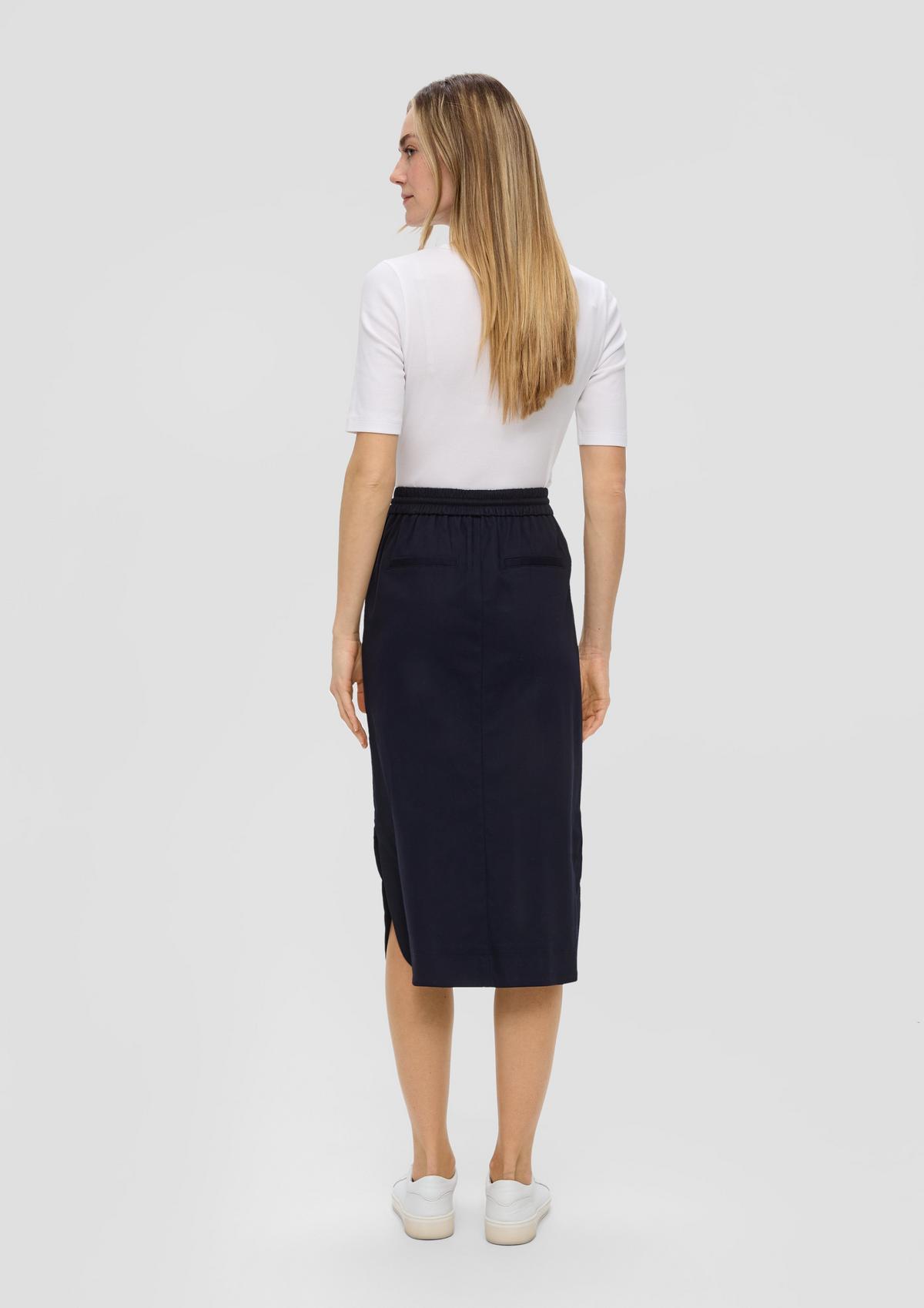 s.Oliver Midi skirt with an elasticated waistband