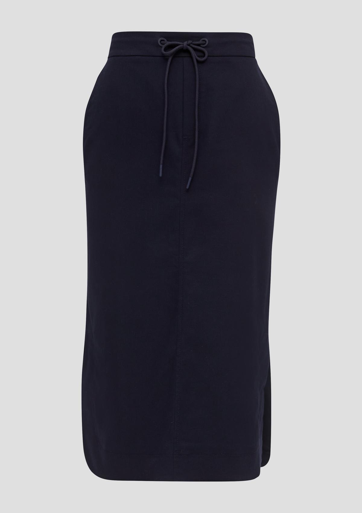 s.Oliver Midi skirt with an elasticated waistband