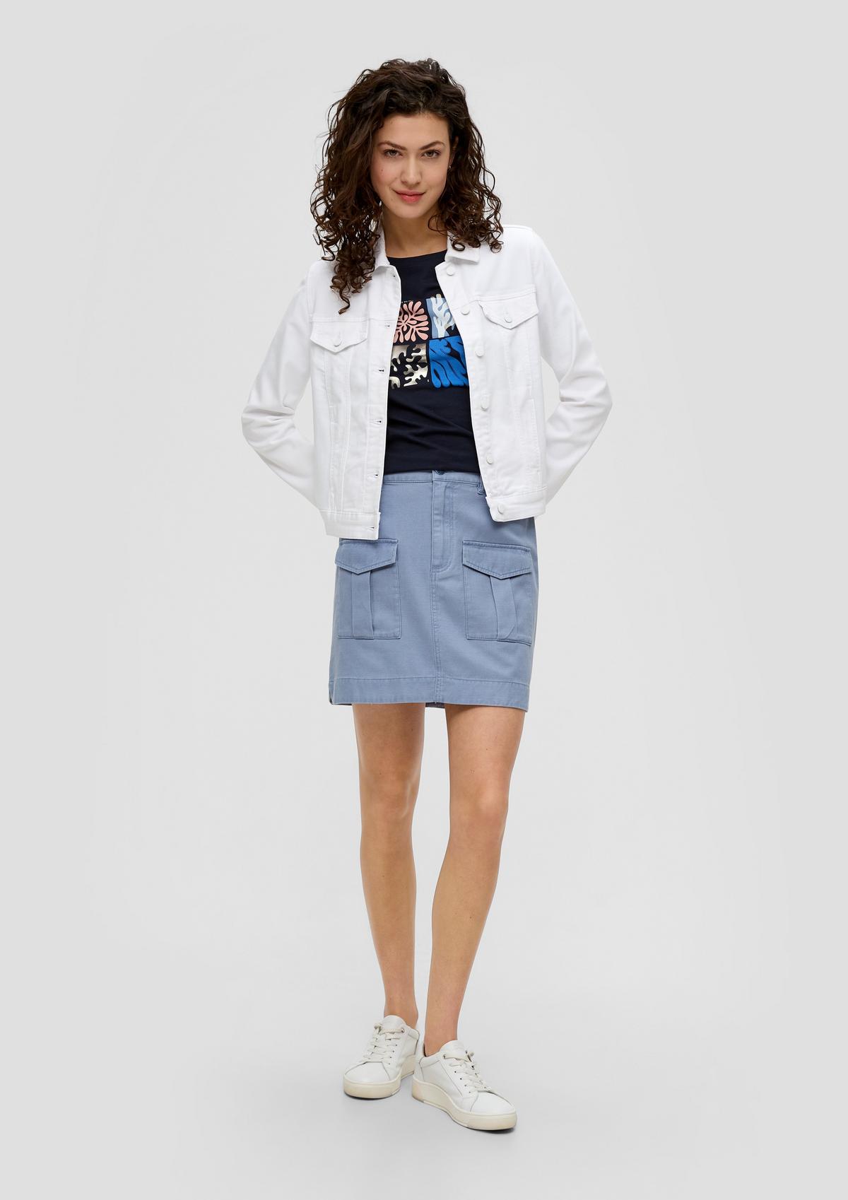 s.Oliver Short skirt with patch pockets