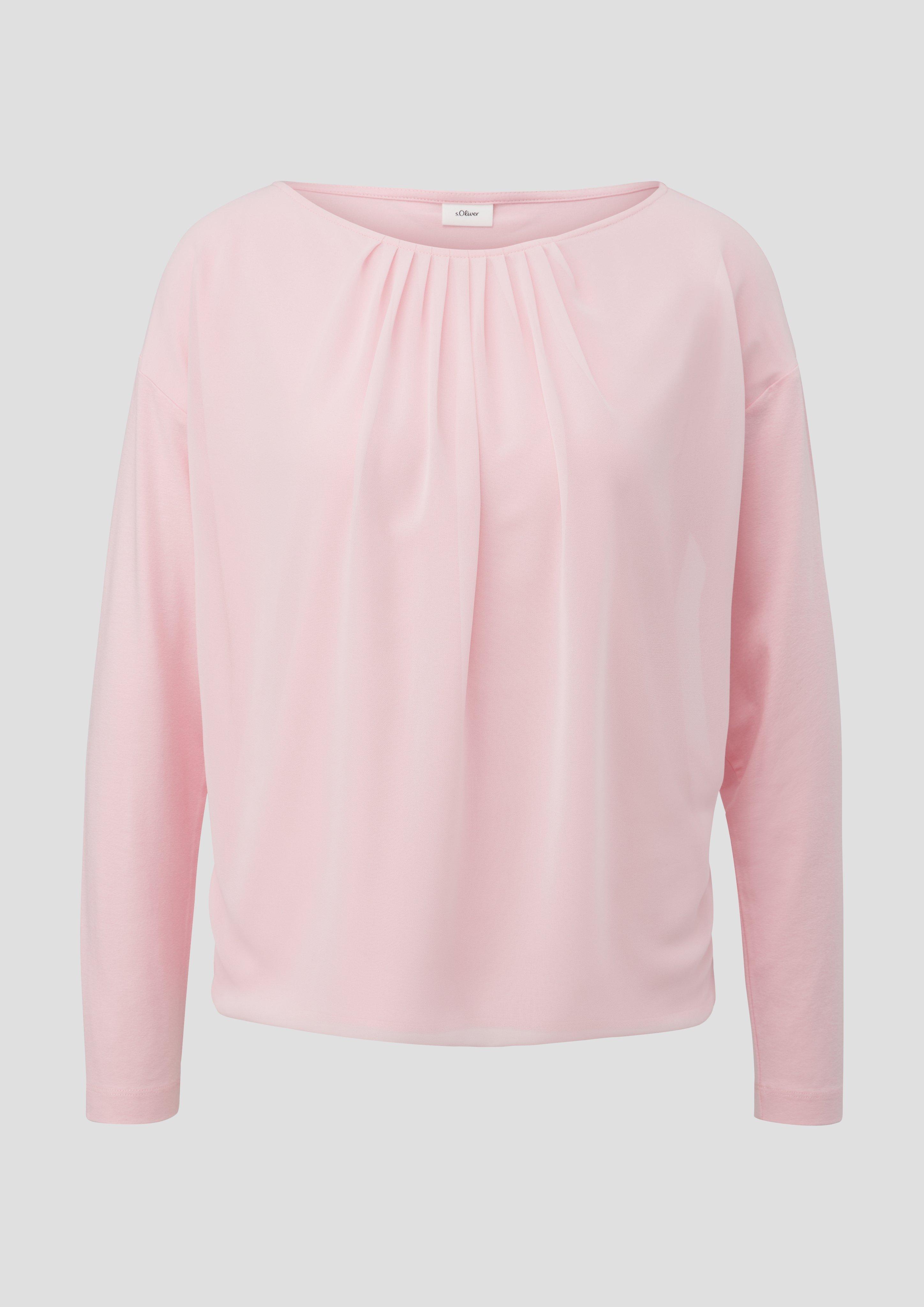 s.Oliver - Bluse aus Chiffon, Damen, Rosa