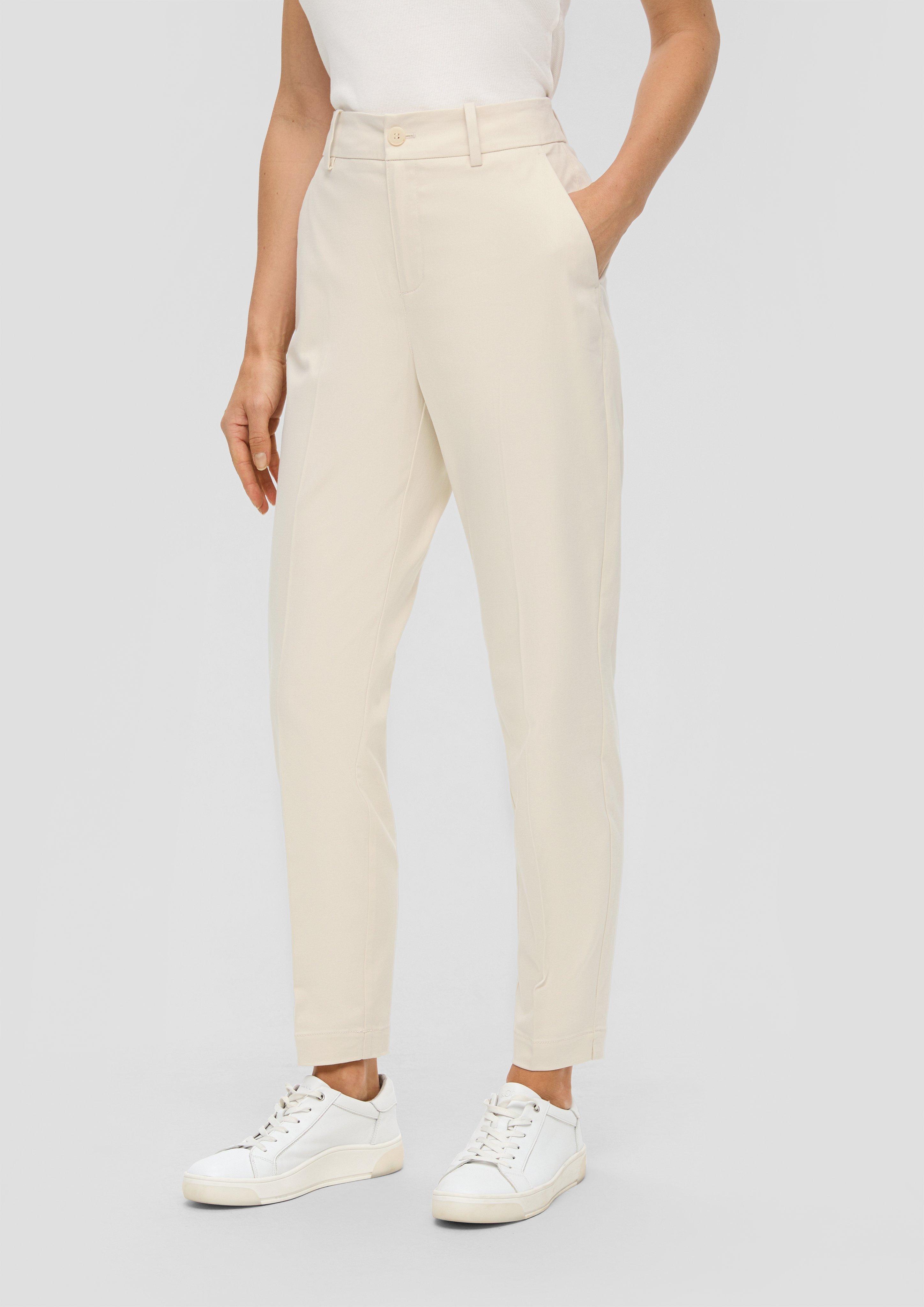 cream cigarette trousers Tapered retail cigarette trousers