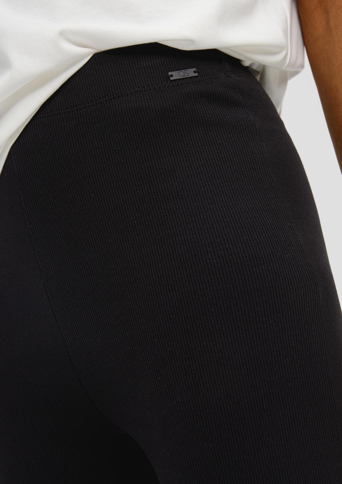 s.Oliver Super Skinny: leggings with a ribbed texture