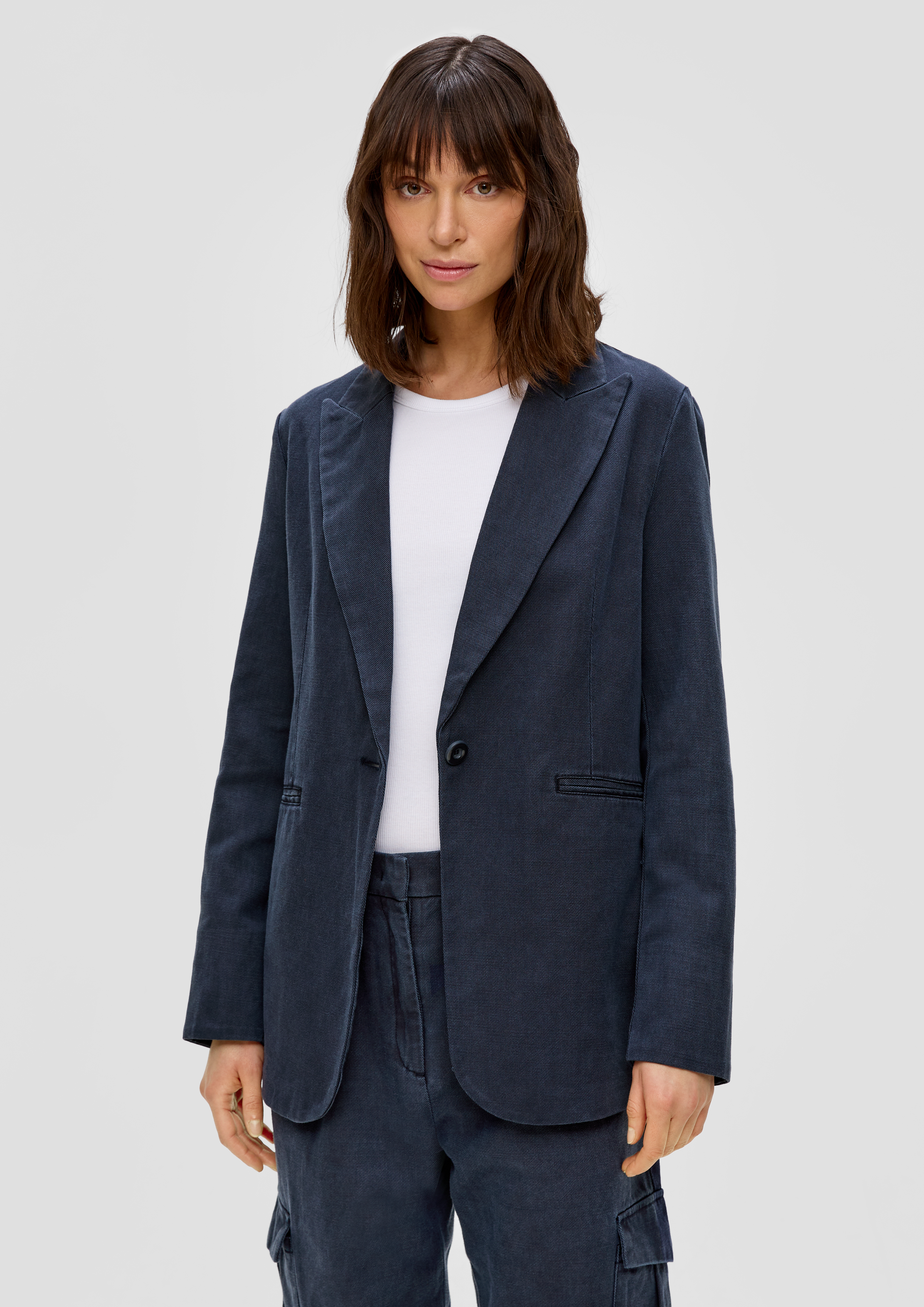 S.Oliver Blazer aus Twill