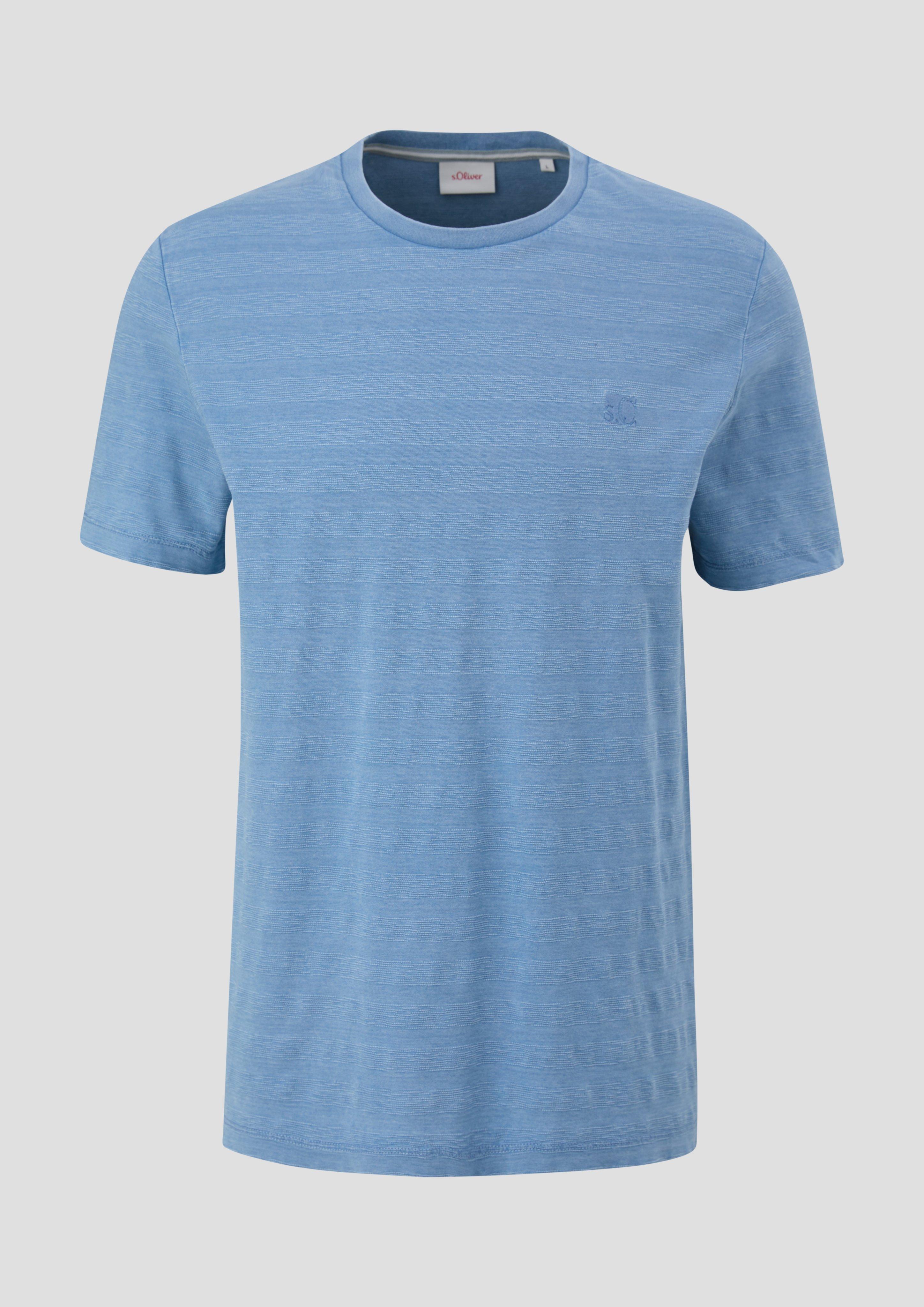 s.Oliver - T-Shirt aus Baumwolle, Herren, blau