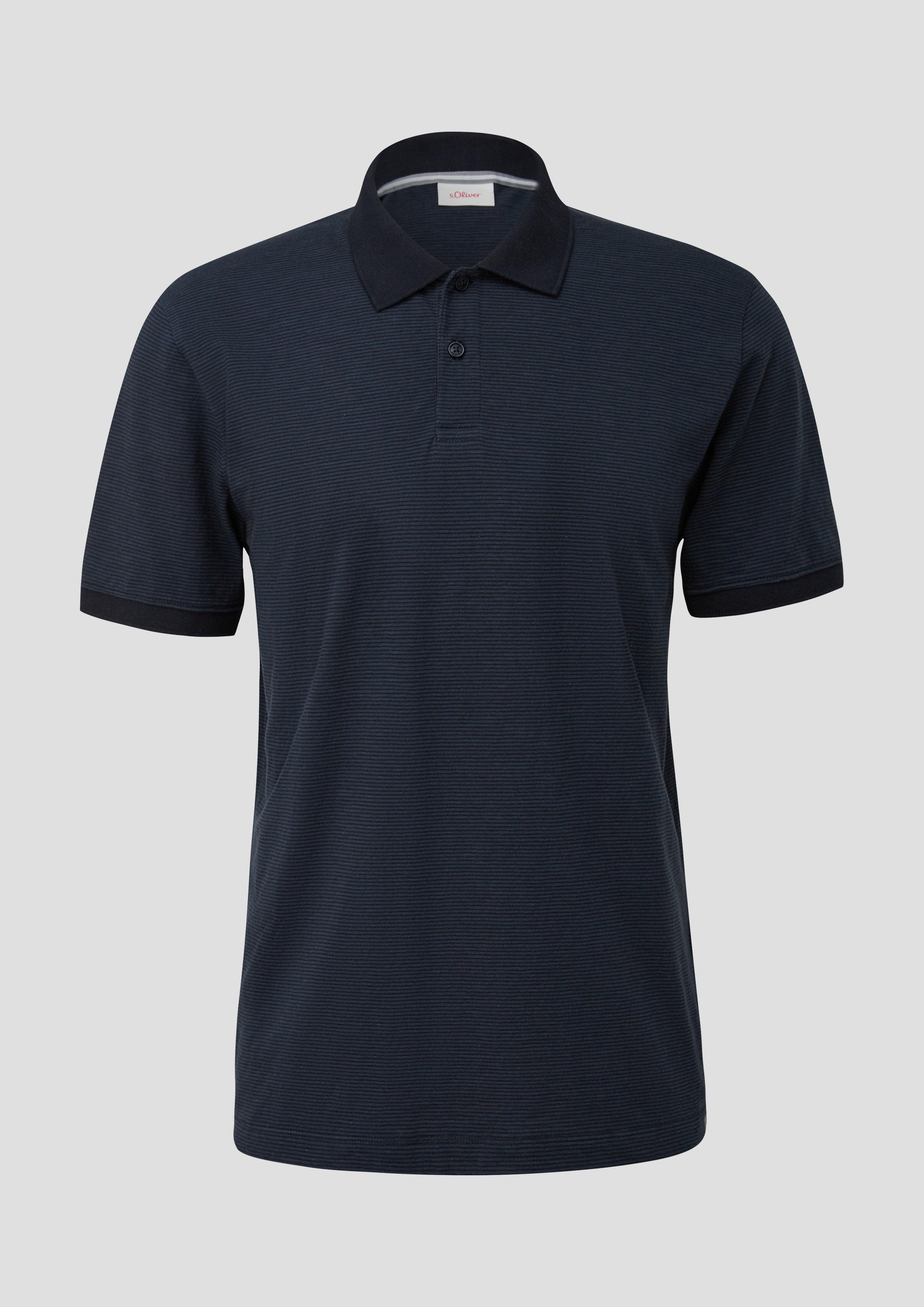 s.Oliver - Poloshirt aus Baumwolle, Herren, blau