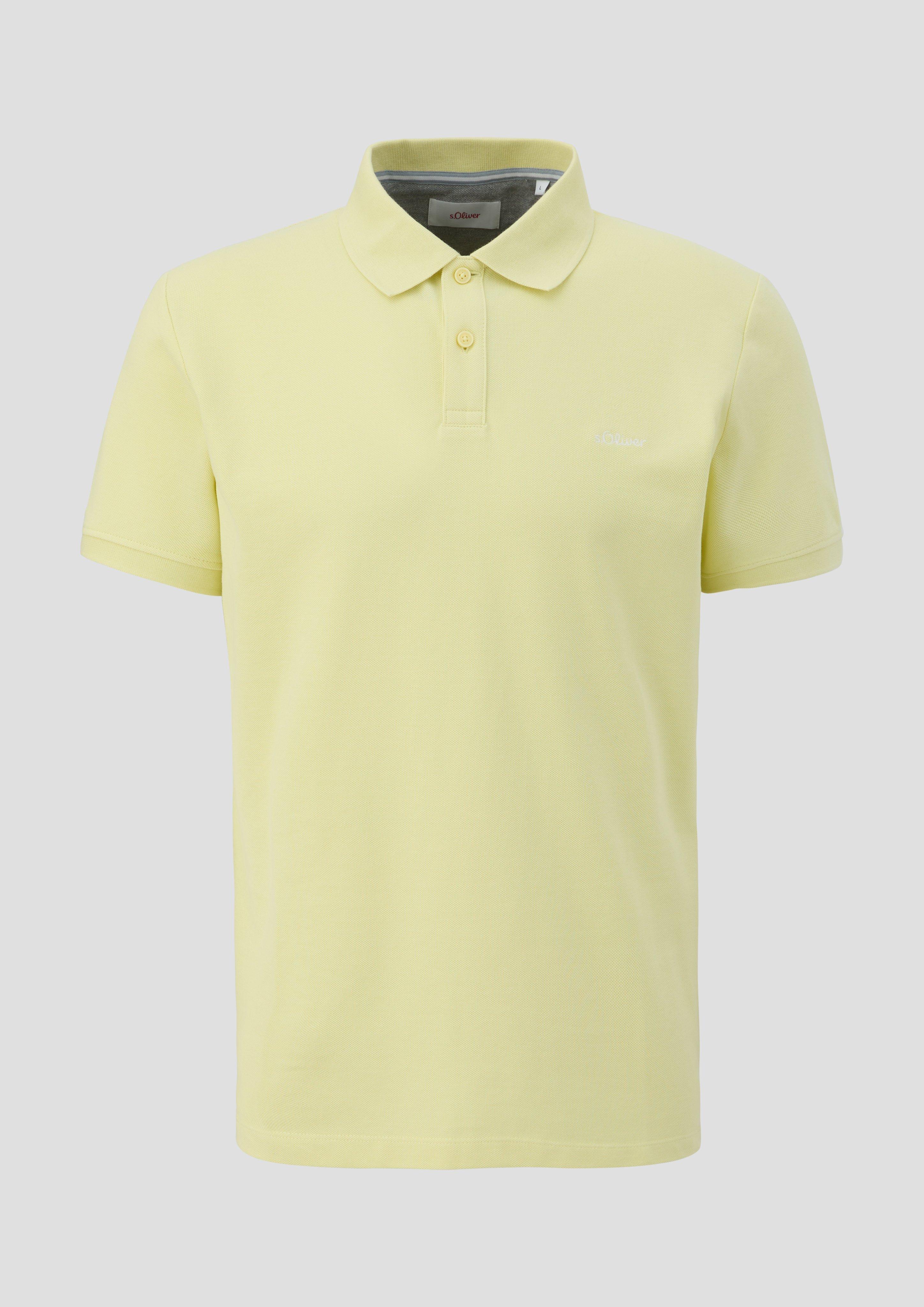 s.Oliver - Poloshirt aus reiner Baumwolle, Herren, gelb