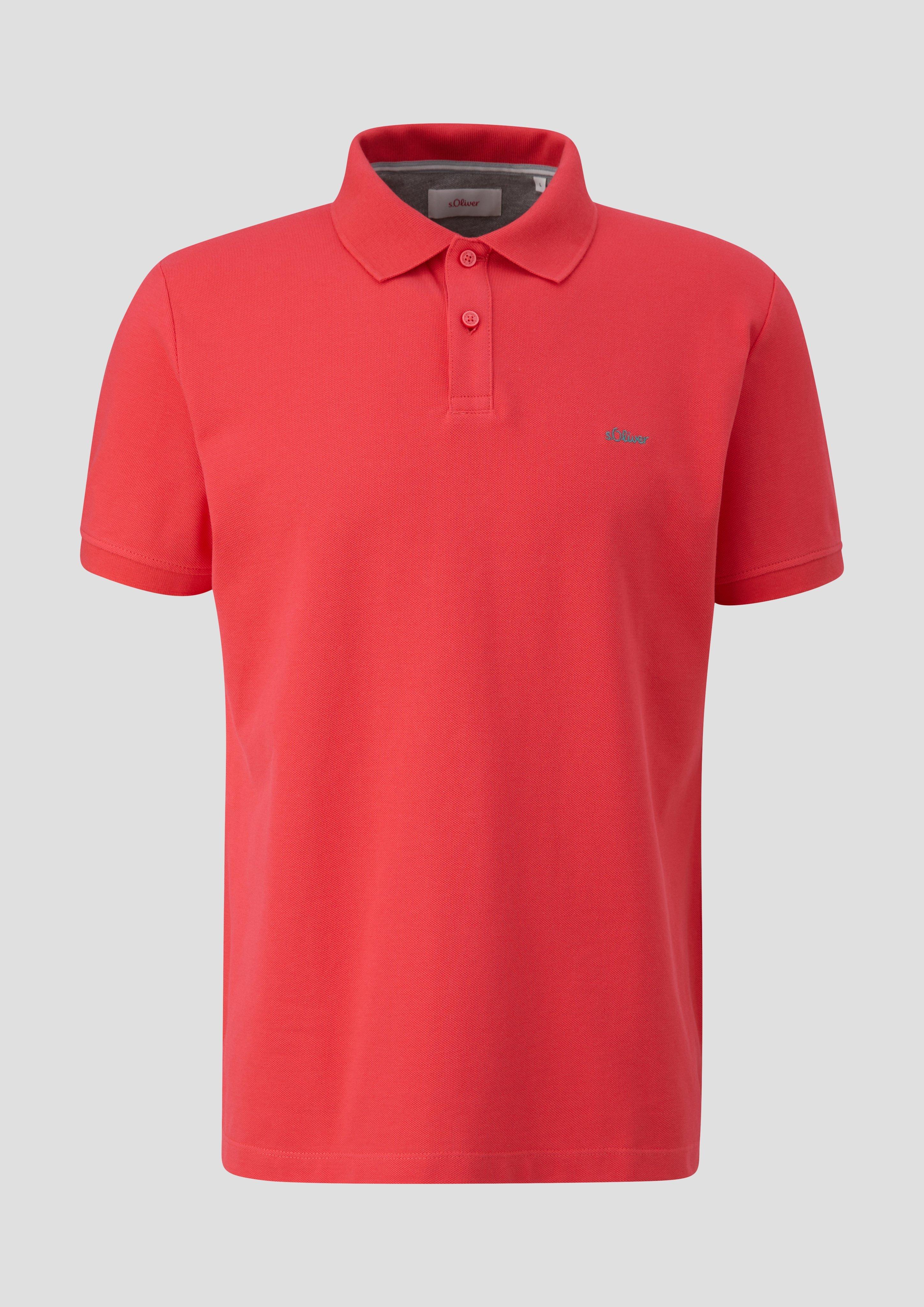 s.Oliver - Poloshirt aus reiner Baumwolle, Herren, Orange