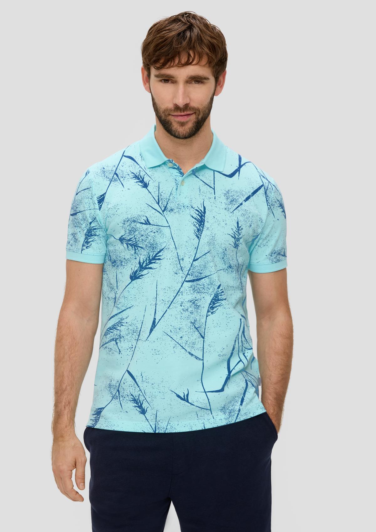 s.Oliver Poloshirt mit All-over-Print