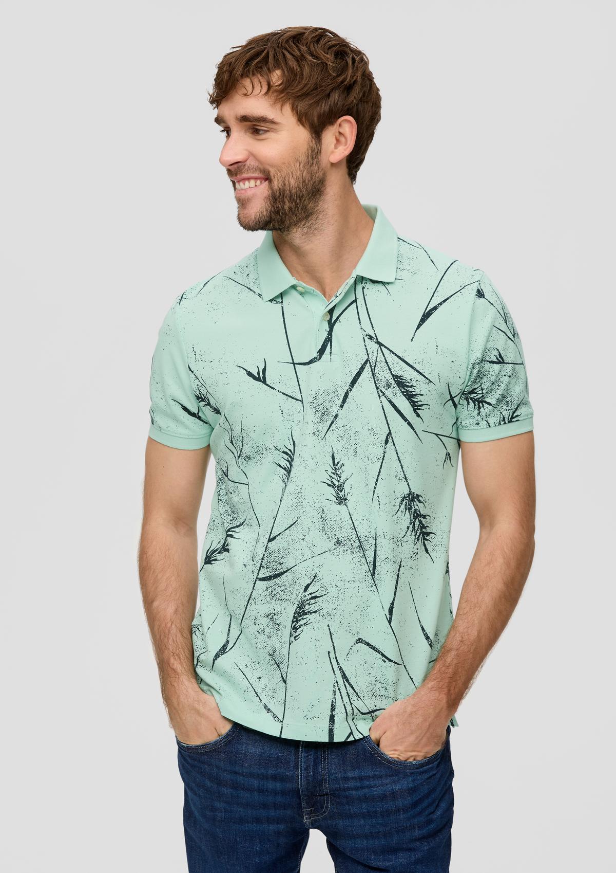 s.Oliver Poloshirt mit All-over-Print