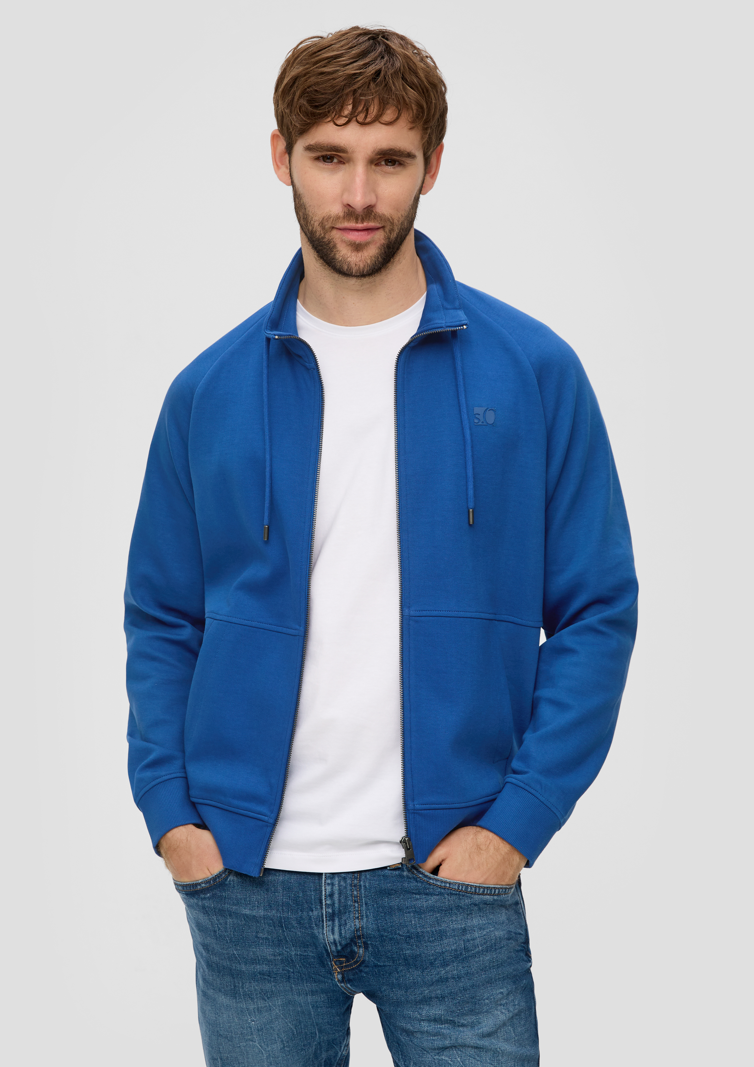 S.Oliver Sweatjacke mit Stehkragen