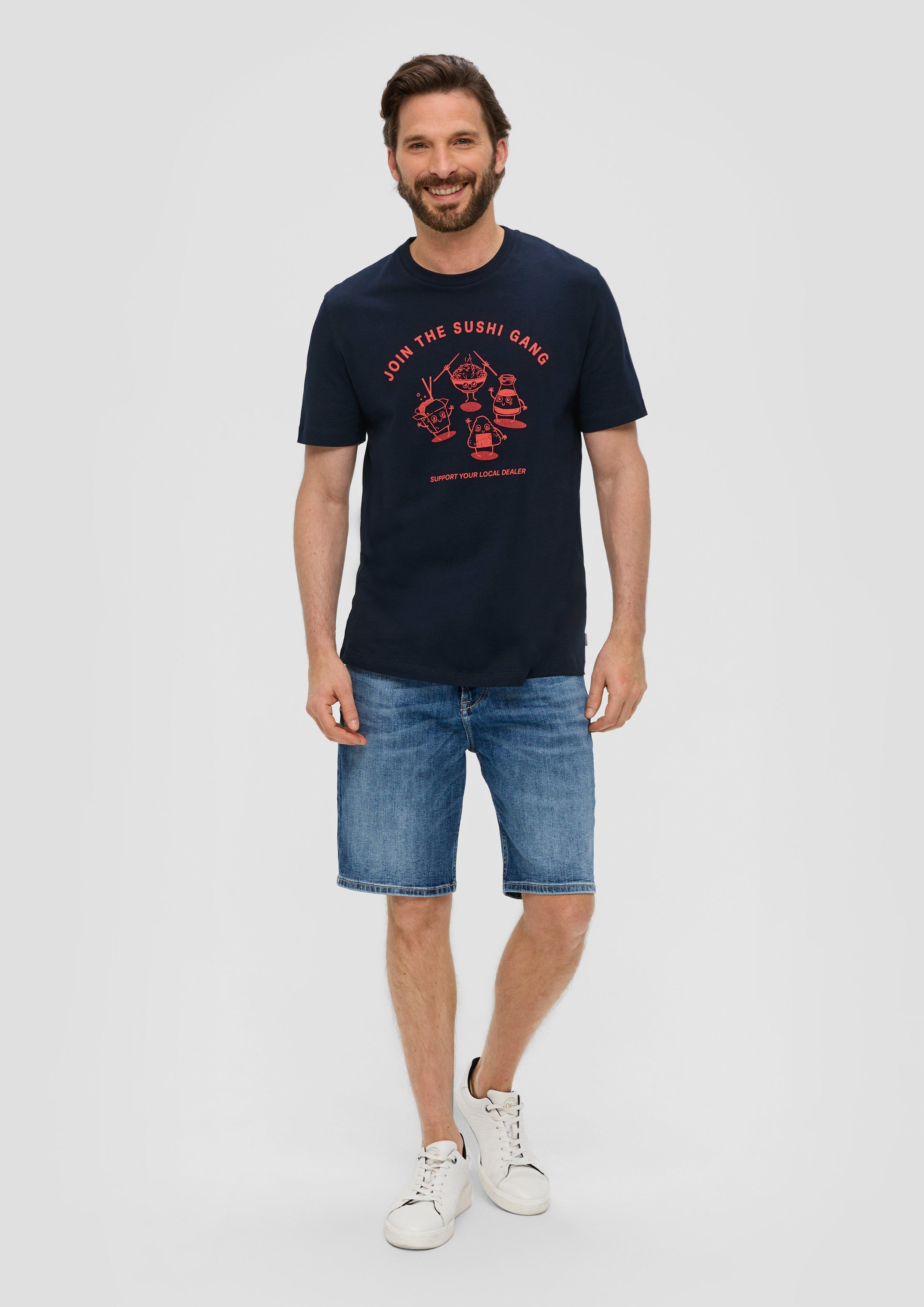 S.Oliver T-Shirt Uomo Con Stampa Grafica – Casual E Morbida