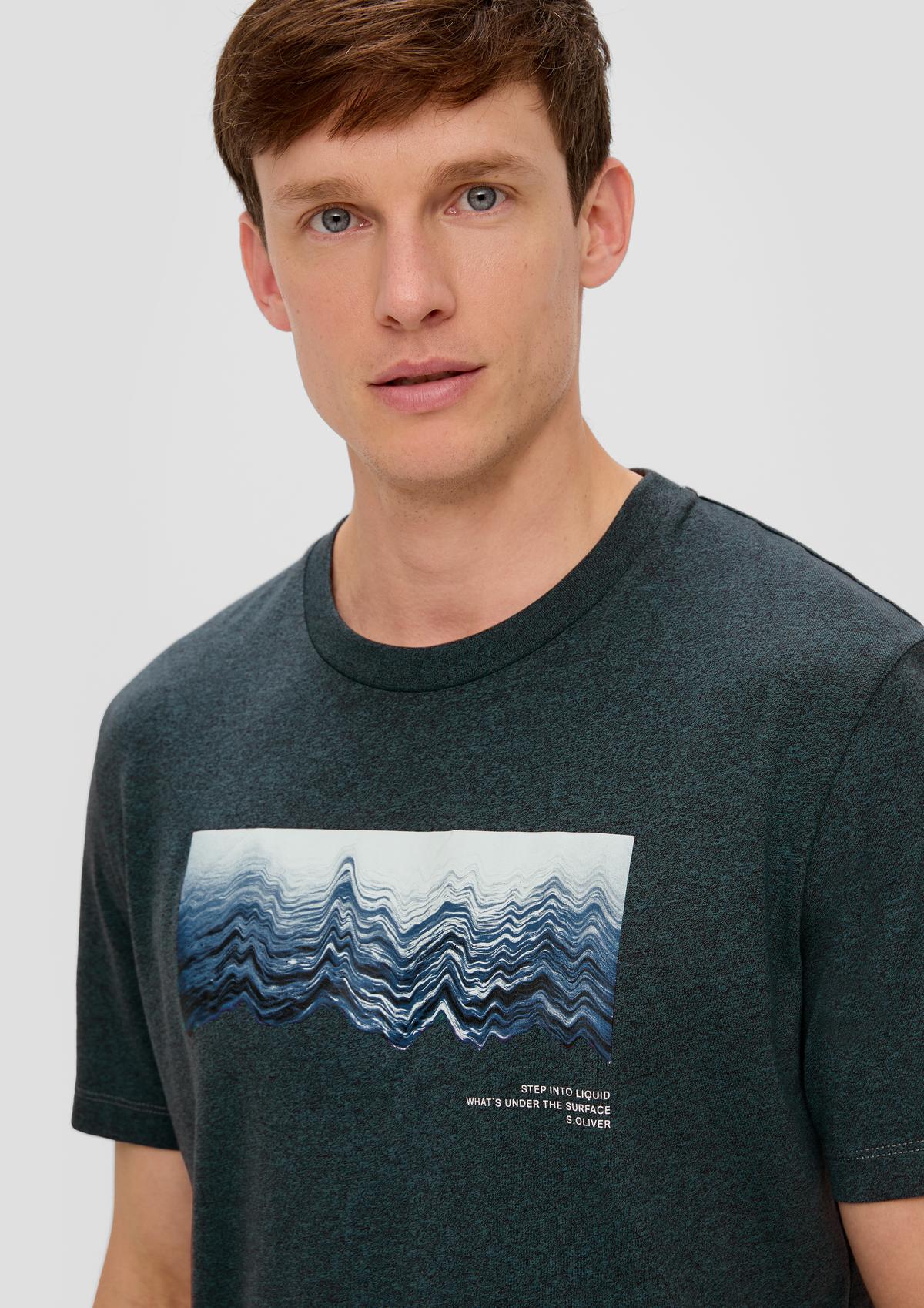 s.Oliver T-Shirt aus Baumwollmix mit Artwork-Print