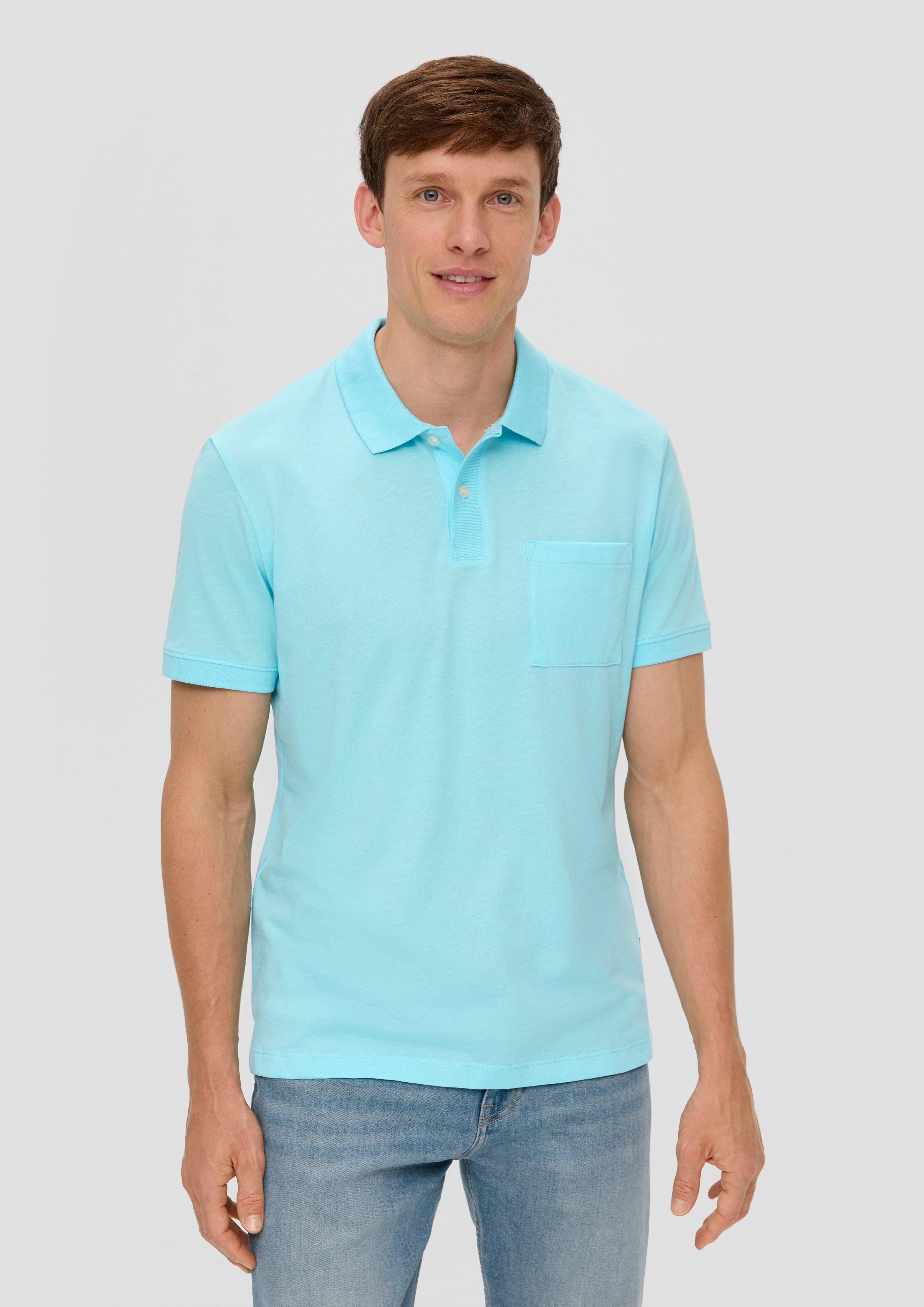 S.Oliver Poloshirt in melierter Optik